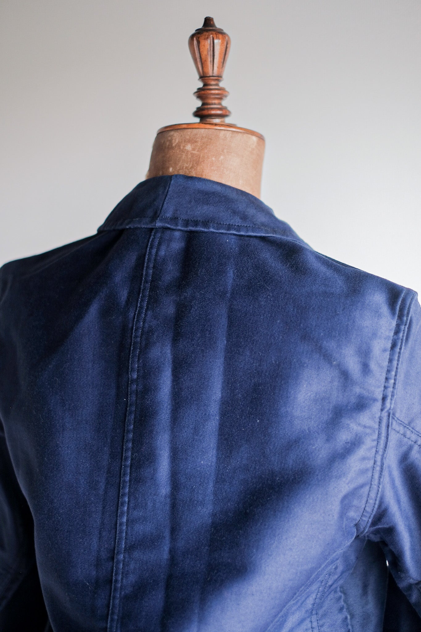 【~40's】French Vintage Blue Moleskin Work Jacket "Dead Stock"