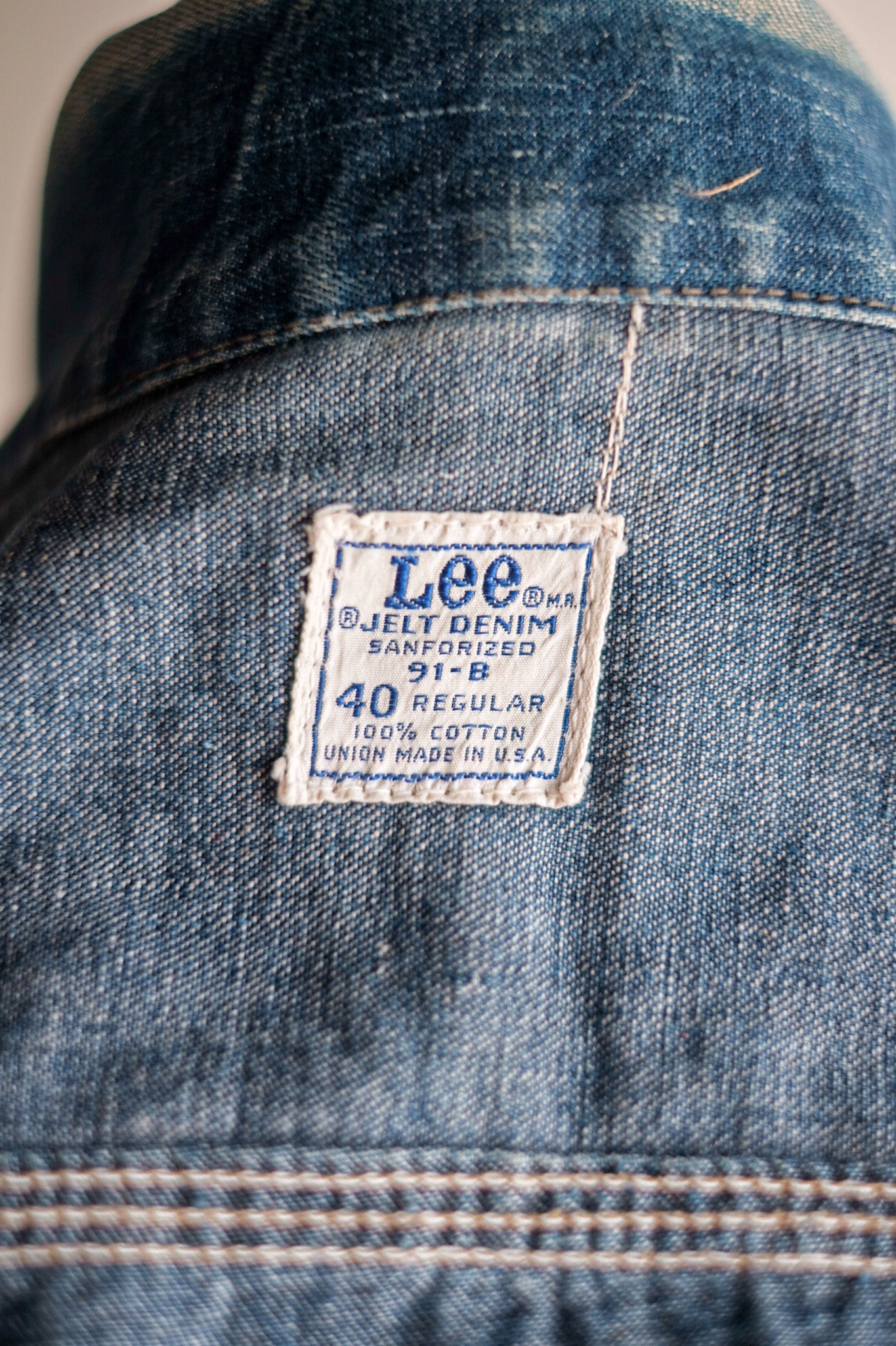 【~60's】Vintage LEE 91-B Denim Jacket Size.40R