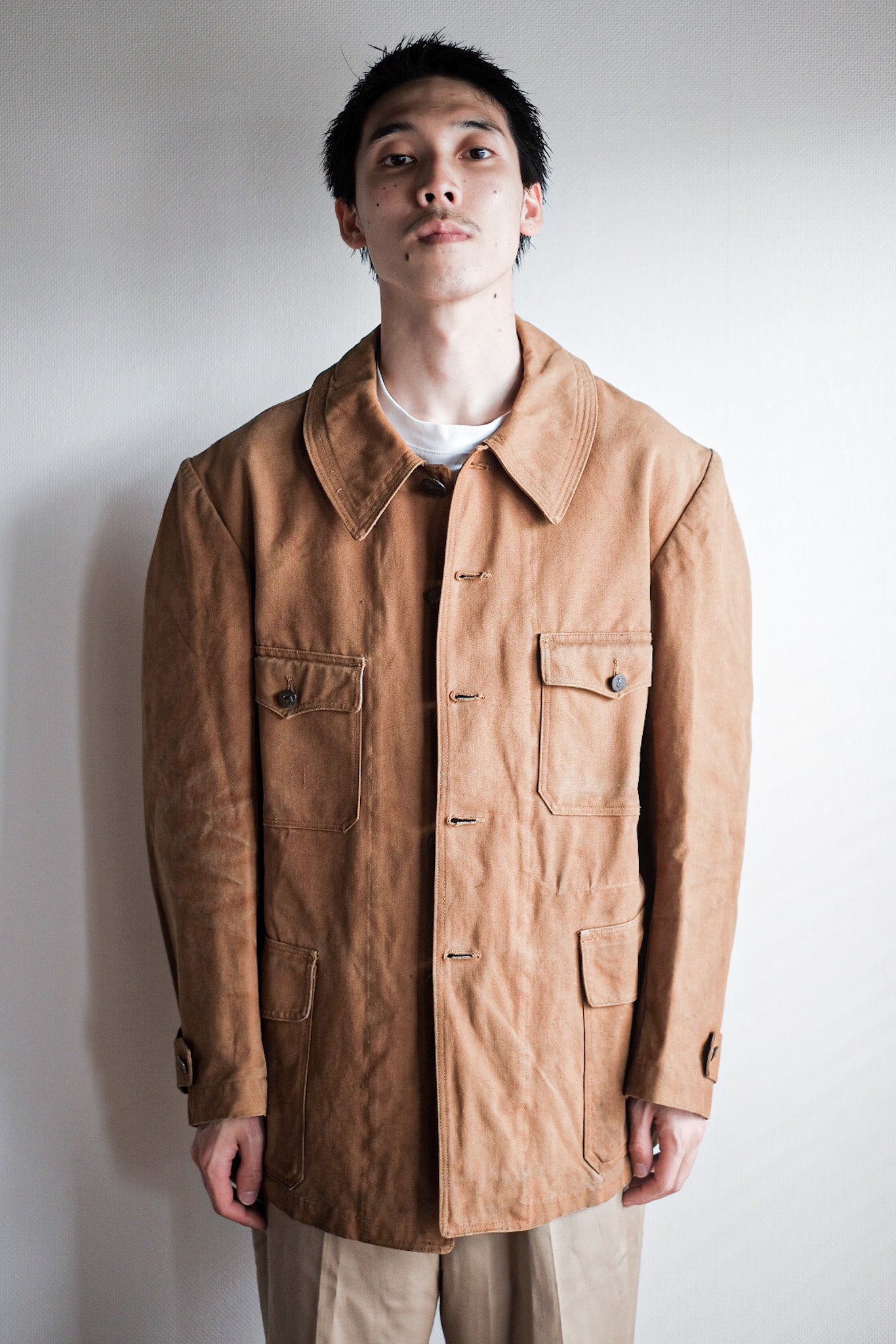 【~30’s】French Vintage Cotton Hunting Jacket