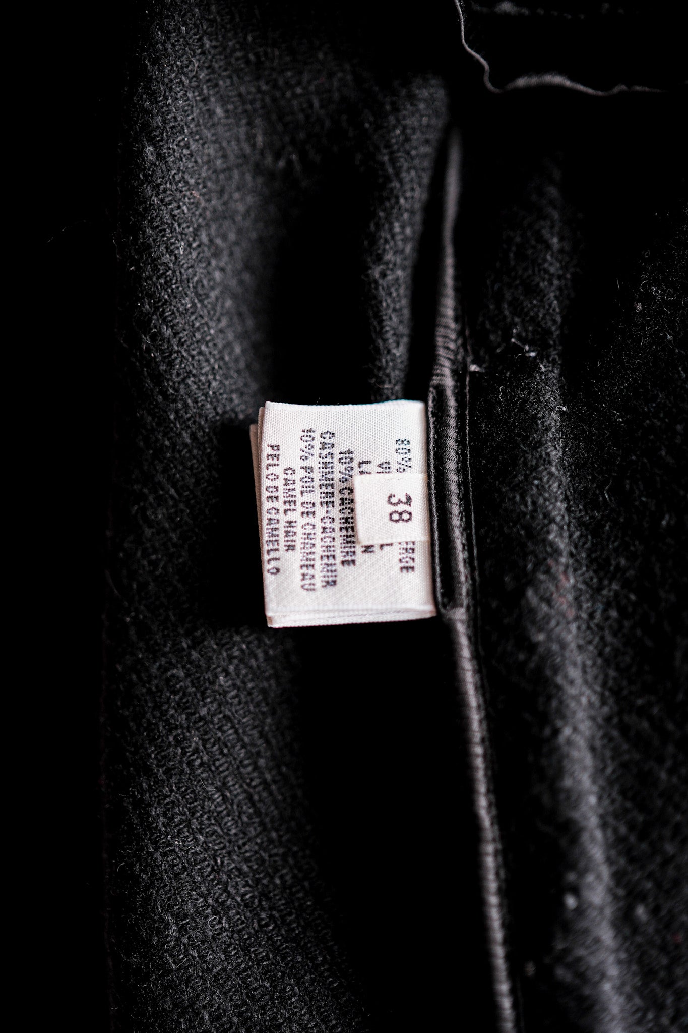 【~00's】Old Hermès Paris Cashmere Mix Wool Belted Coat by Martin Margiela
