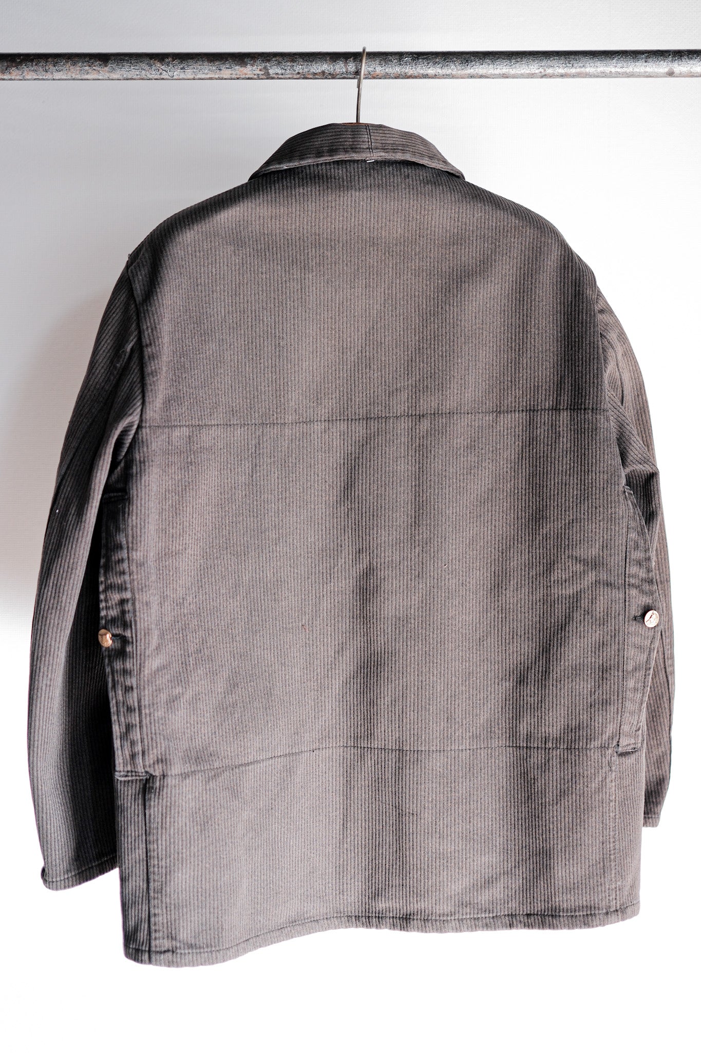 【~50's】French Vintage Brown Cotton Pique Hunting Jacket