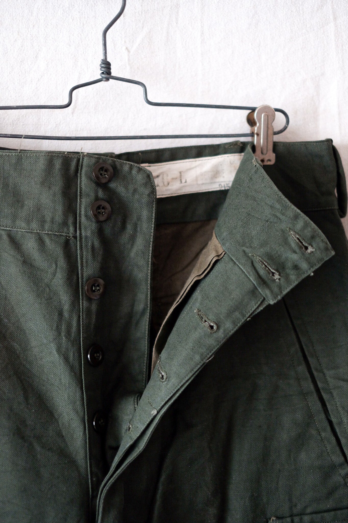 【~50's】French Army M47 Field Trousers Size.76L