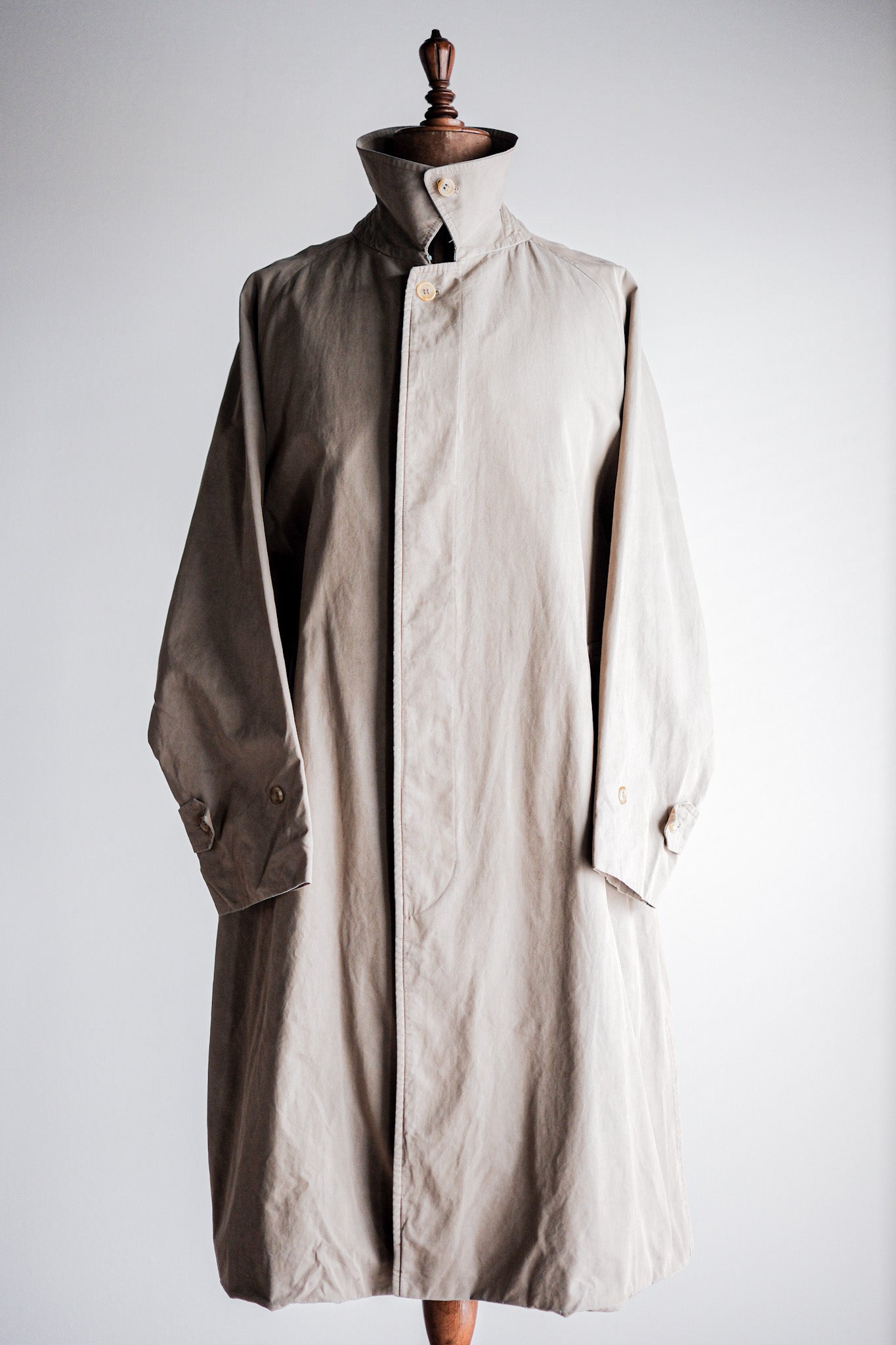 【~80's】Vintage Burberry's Single Raglan Balmacaan Coat C100 Size.48REG