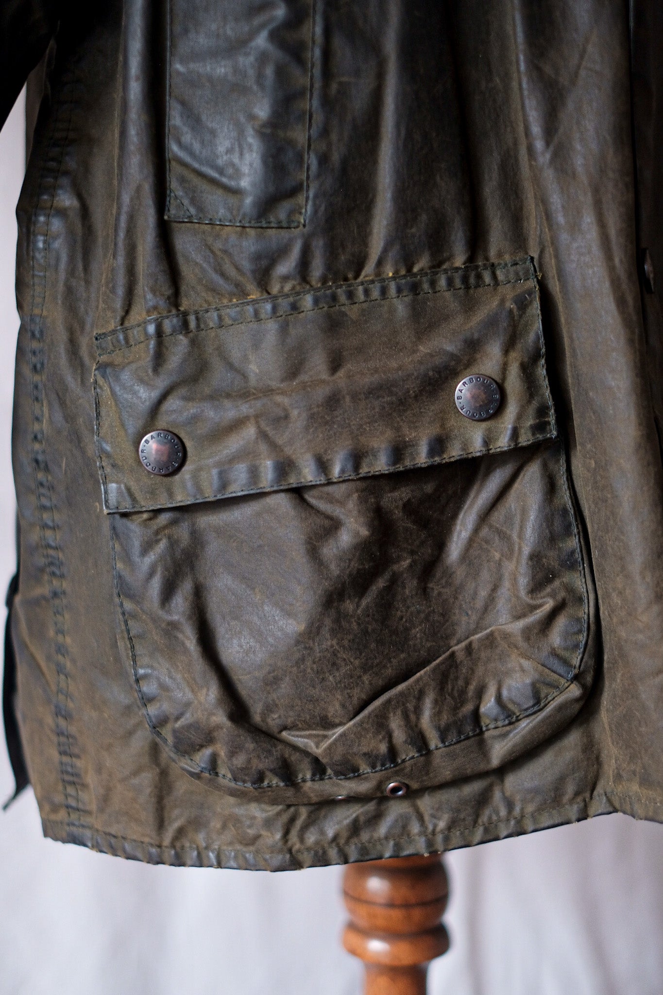 【~90's】Vintage Barbour "BEDALE" 3 Crest Size.40