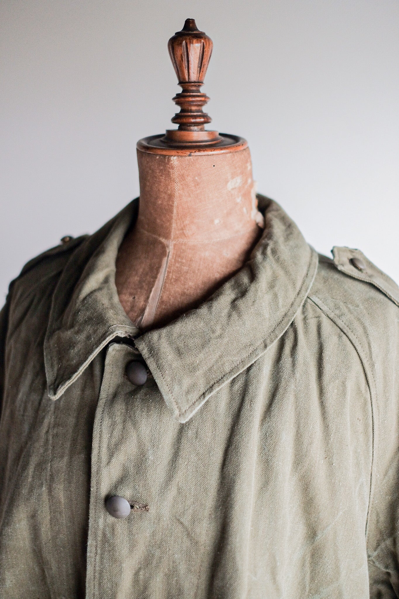 【~50's】French Army M35 Motorcycle Coat Size.2 "Dead Stock"