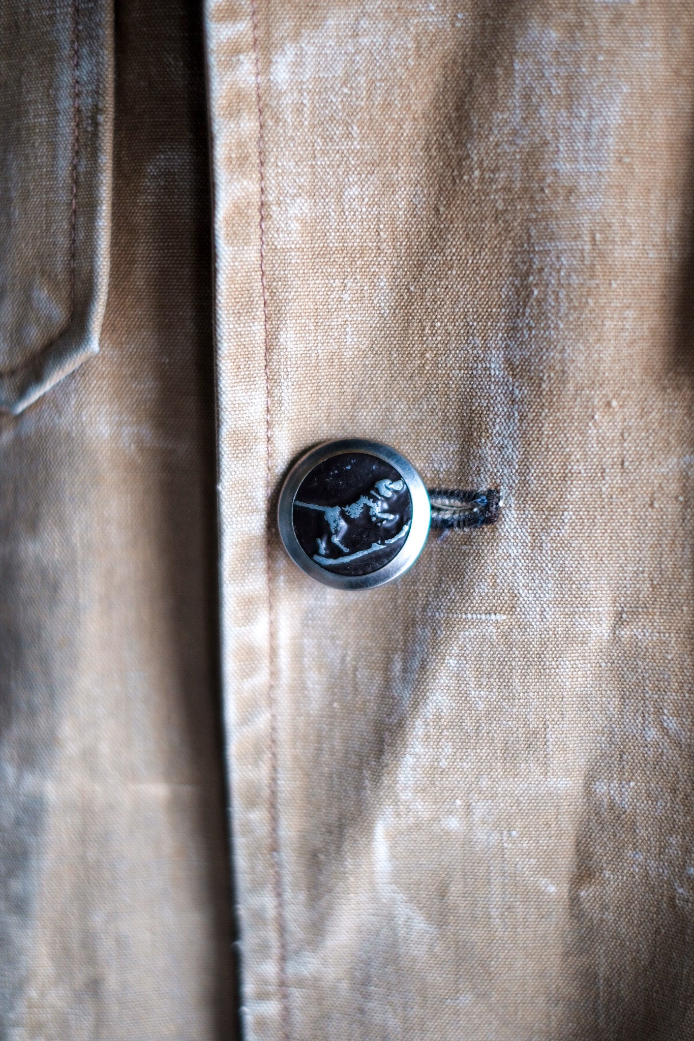 【~40's】French Vintage Cotton Canvas Hunting Jacket