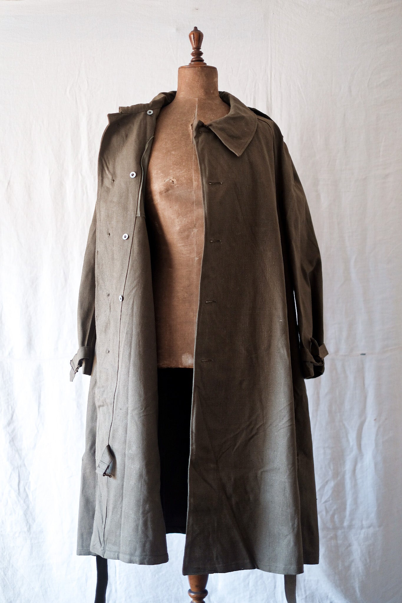 【~50's】French Army M35 Motorcycle Coat Size.2 "Dead Stock"
