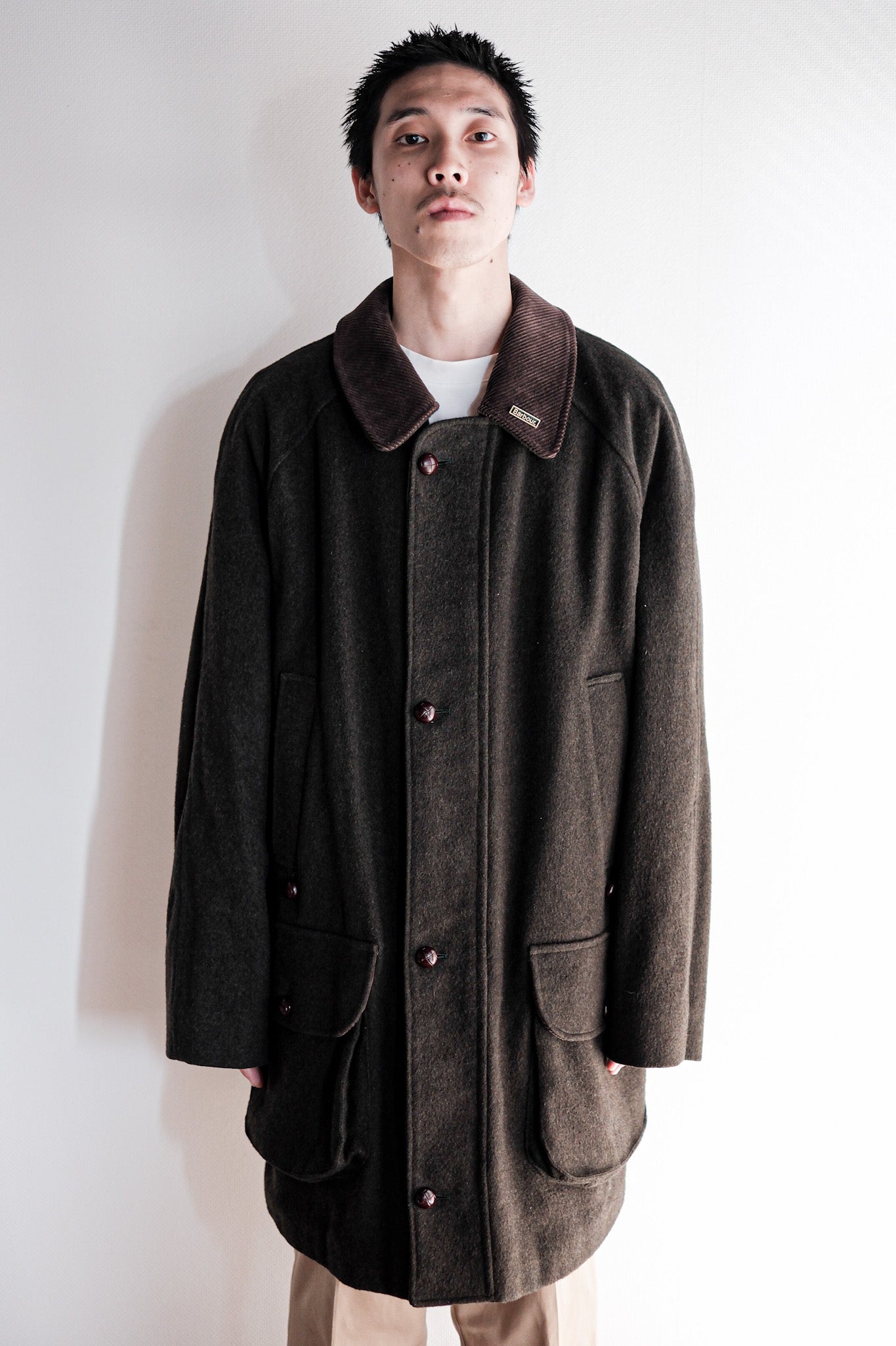 【~90's】Vintage Barbour "LODEN JACKET" 3 Crest Size.42