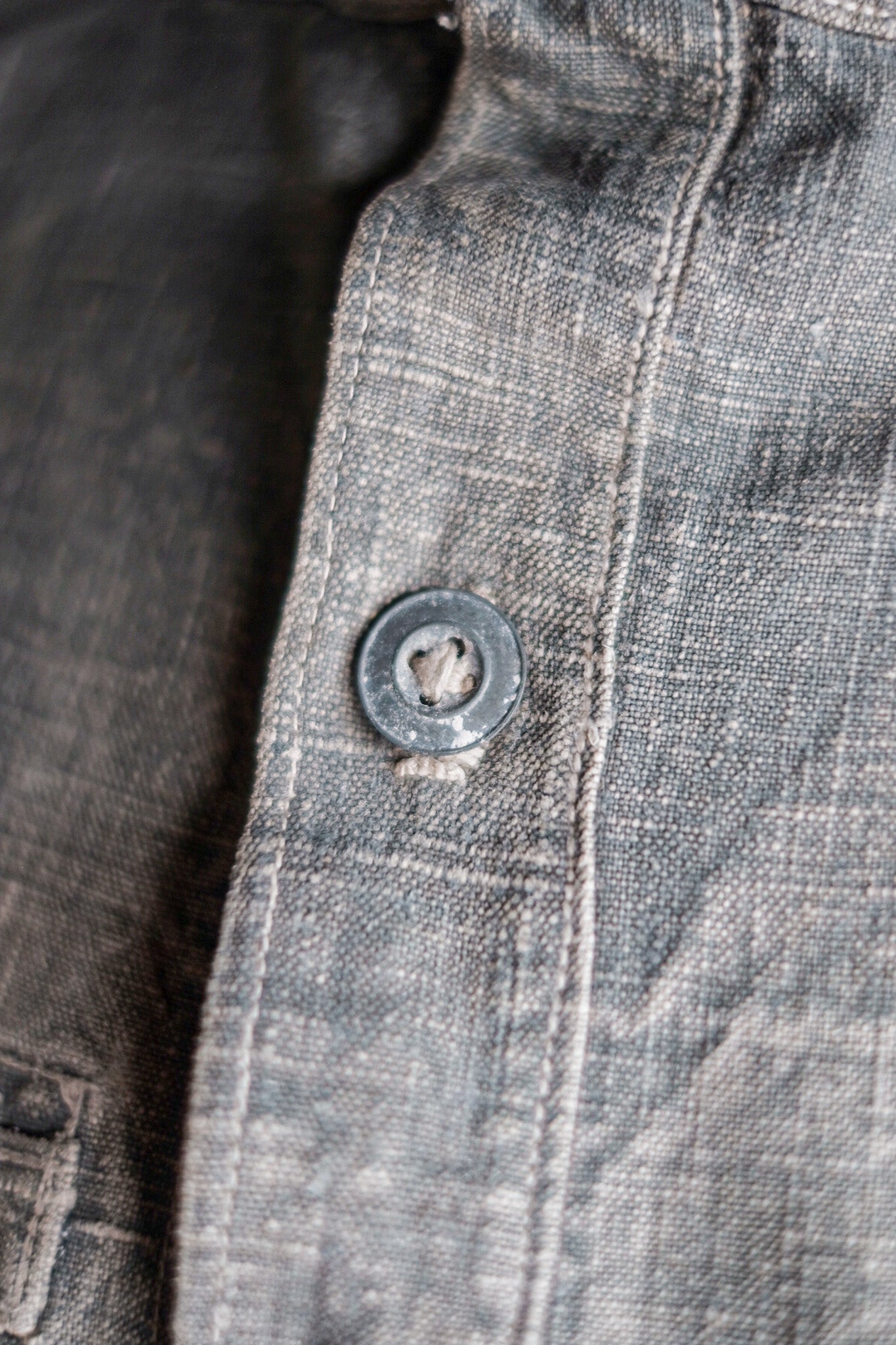 【~10's】WW1 German Navy Bourgeron Linen Smock “Feldgrau Green Grey”