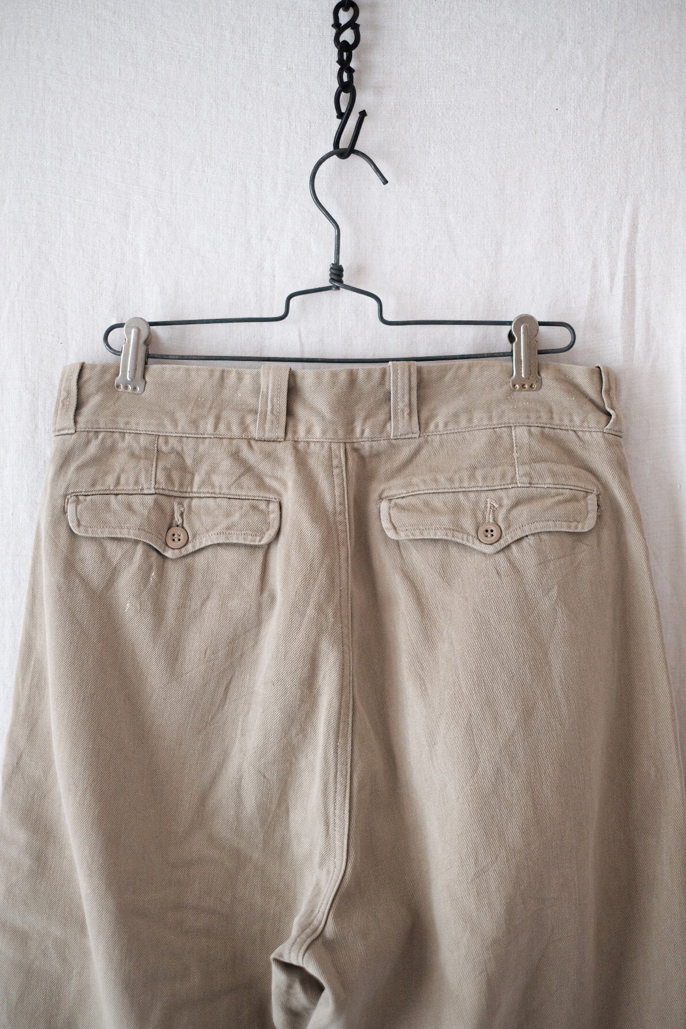 【~60's】French Army M52 Chino Trousers Size.12