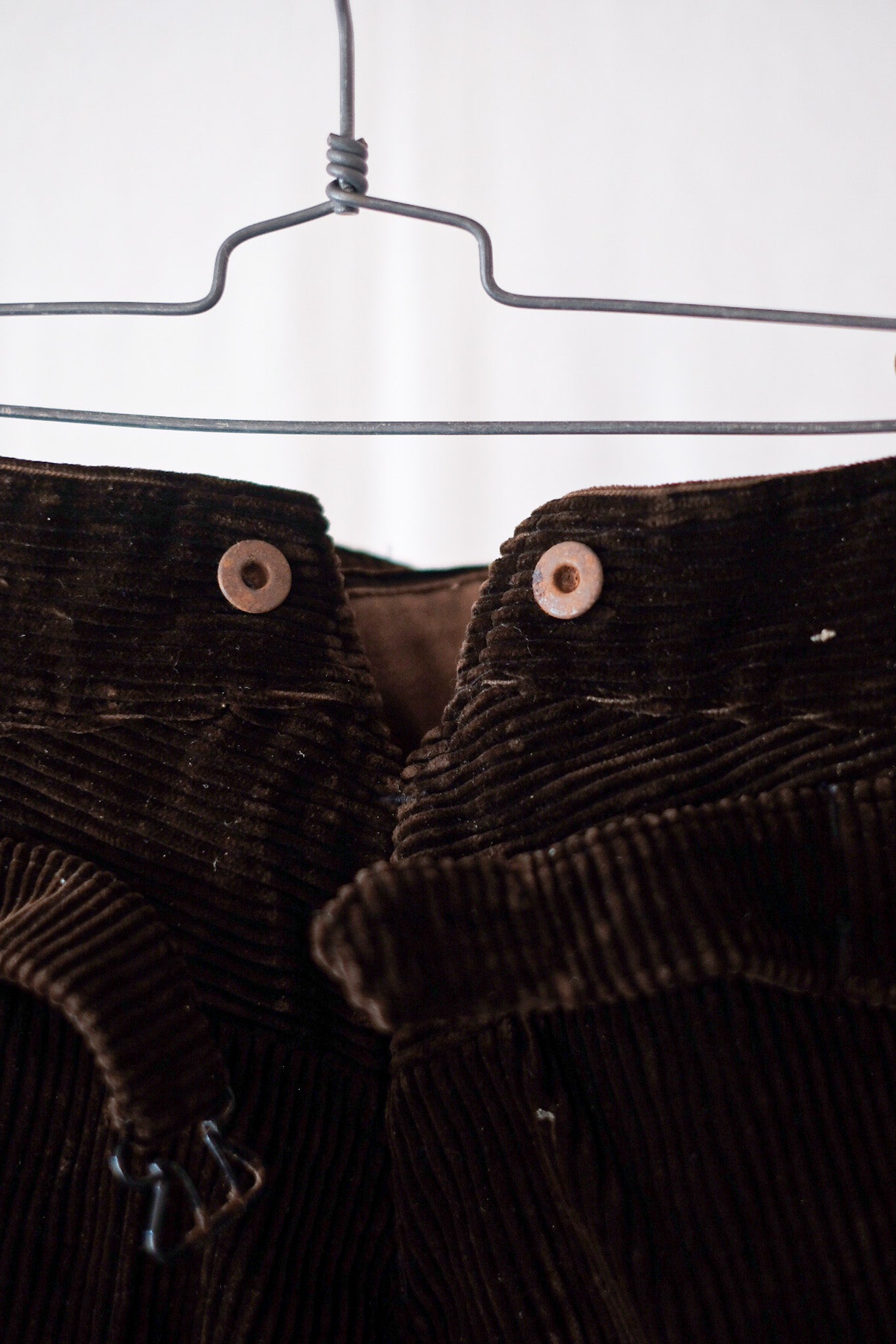 【~30's】French Vintage Brown Corduroy Work Pant