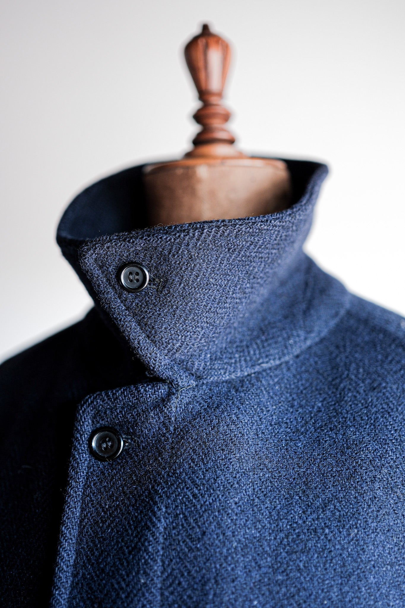 【~80's】Vintage Burberry's Single Raglan Balmacaan Coat Size.54RL "HARRIS TWEED" "Kraft 別注"