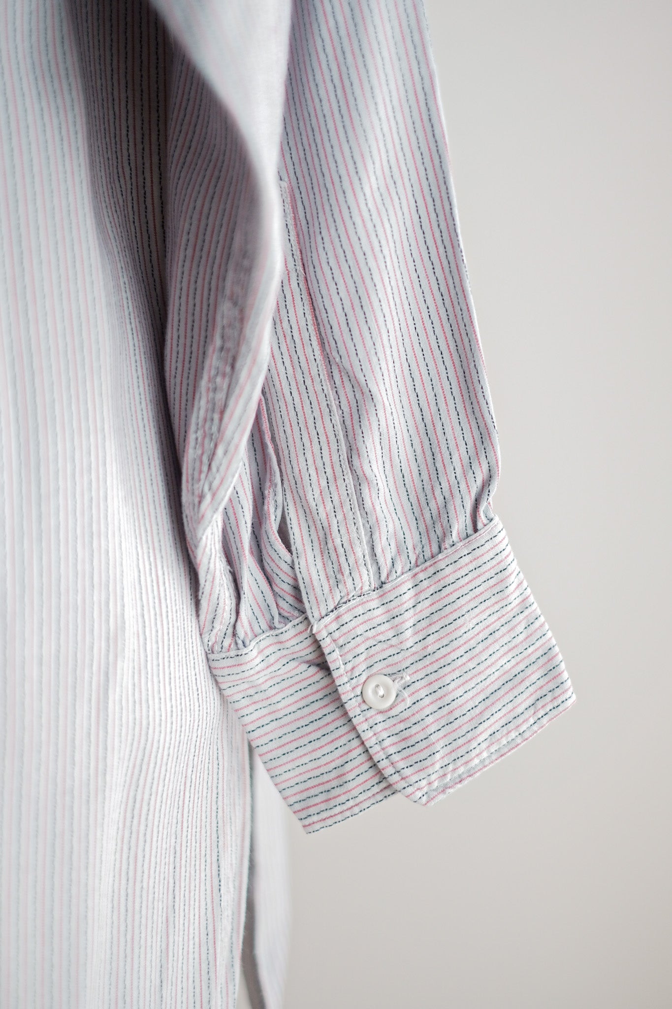 【~40's】French Vintage Rayon Grandpa Shirt