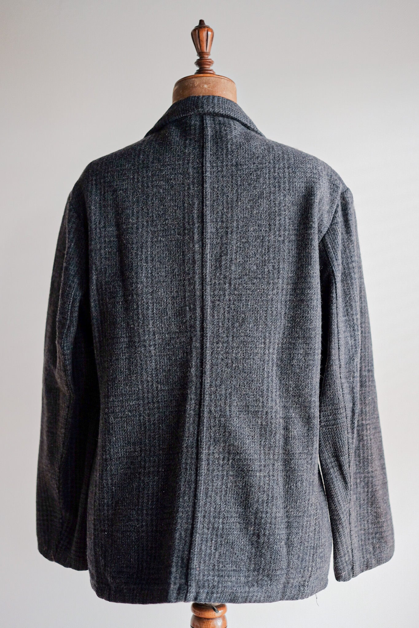 【~50's】French Vintage Wool Lapel Work Jacket "Pascal Fabric"