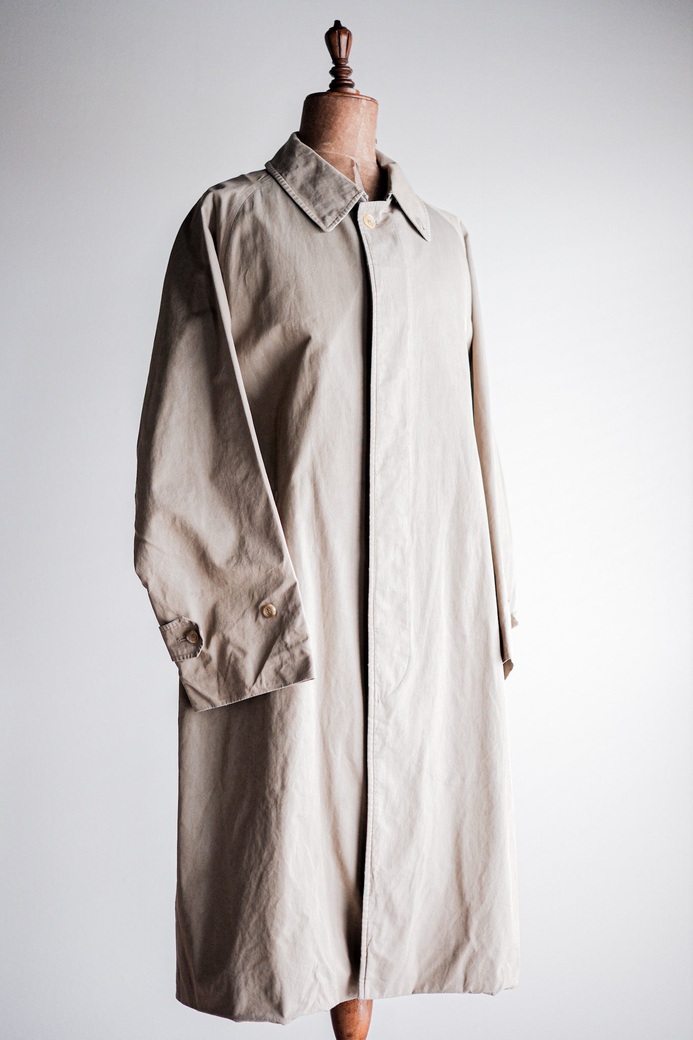 【~80's】Vintage Burberry's Single Raglan Balmacaan Coat C100 Size.48REG
