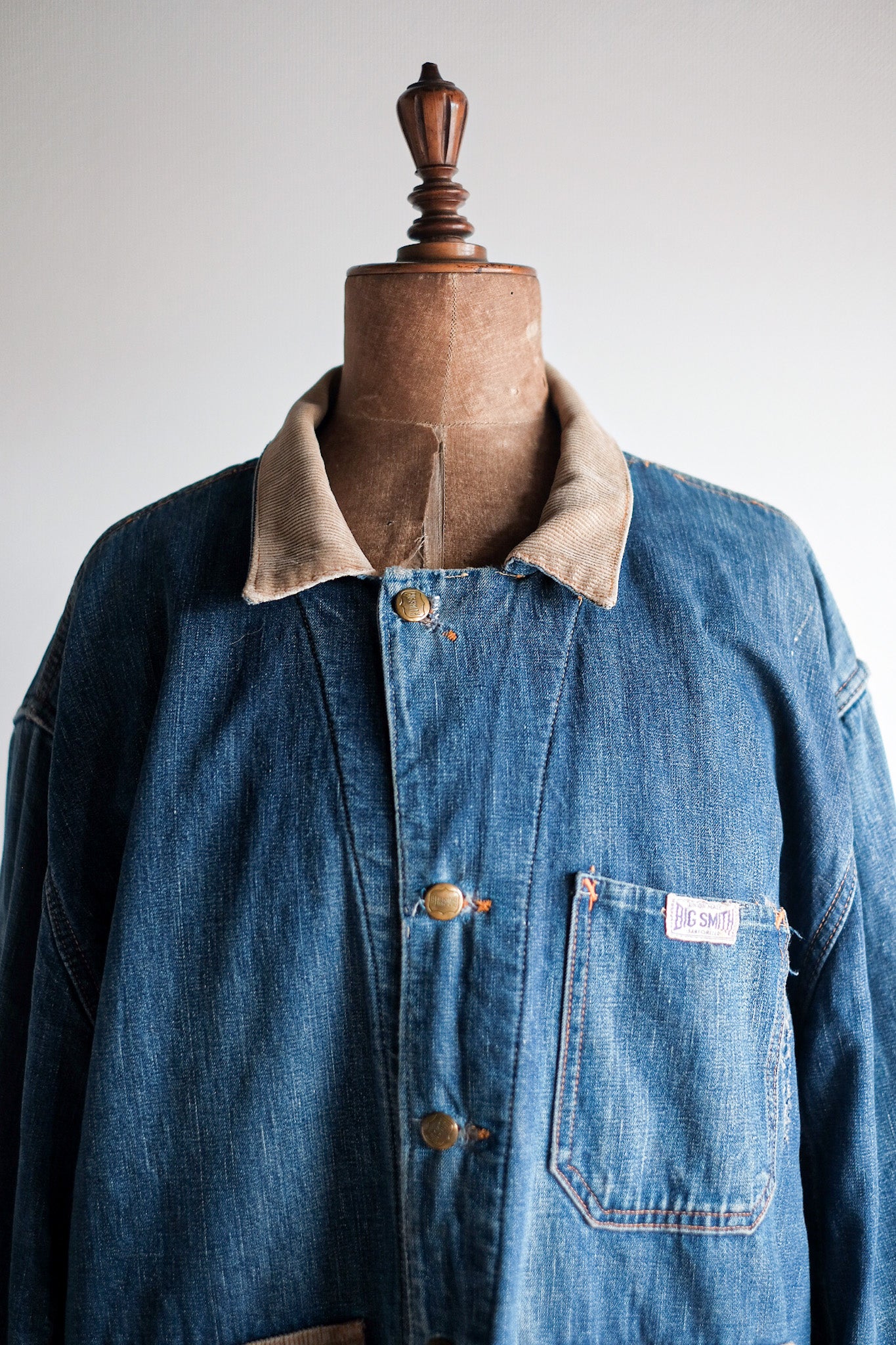 【~40's】American Vintage Denim Coverall With Blanket "BIG SMITH"