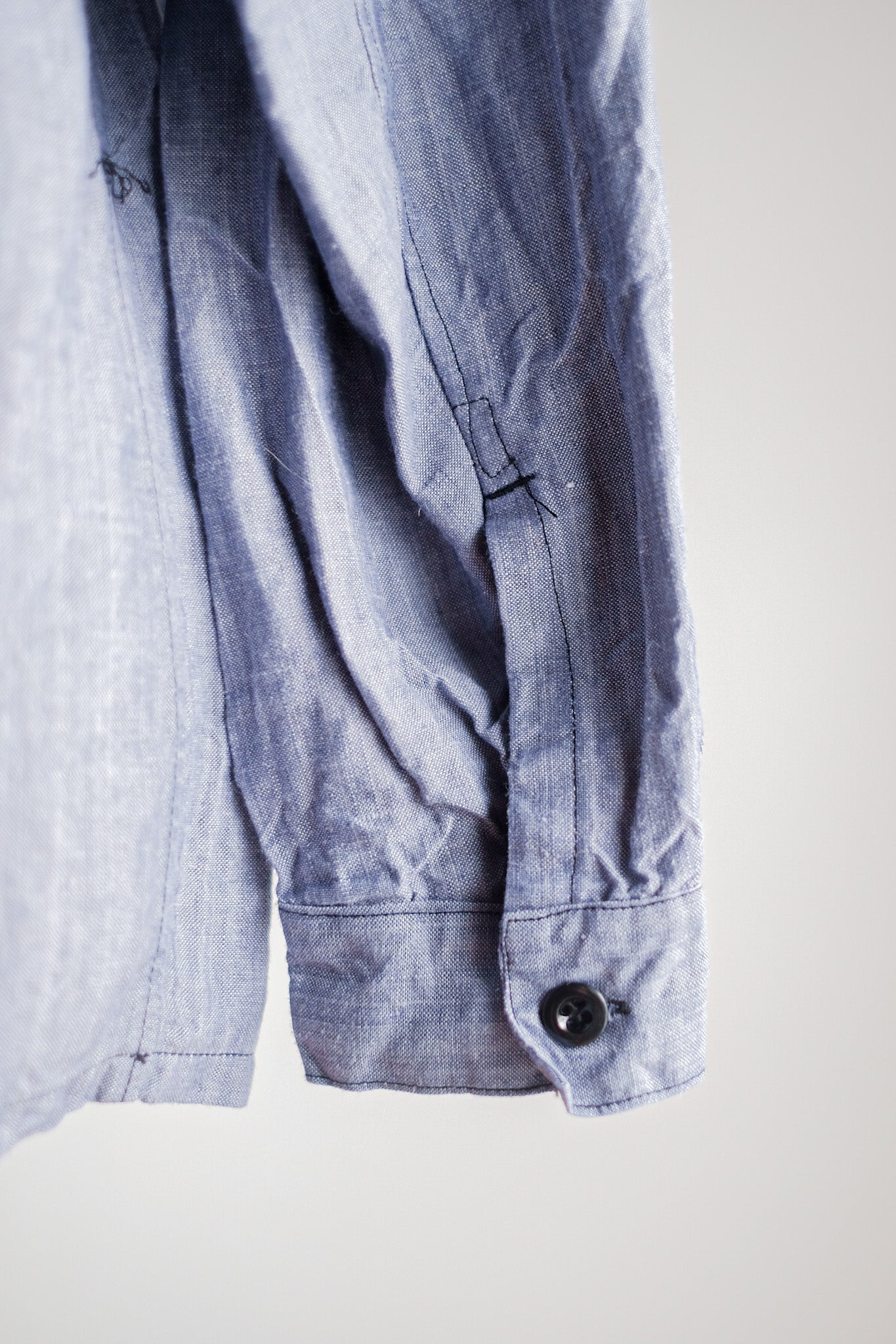 【~50's】French Navy Ramie Linen Sailor Shirt "Dead Stock"