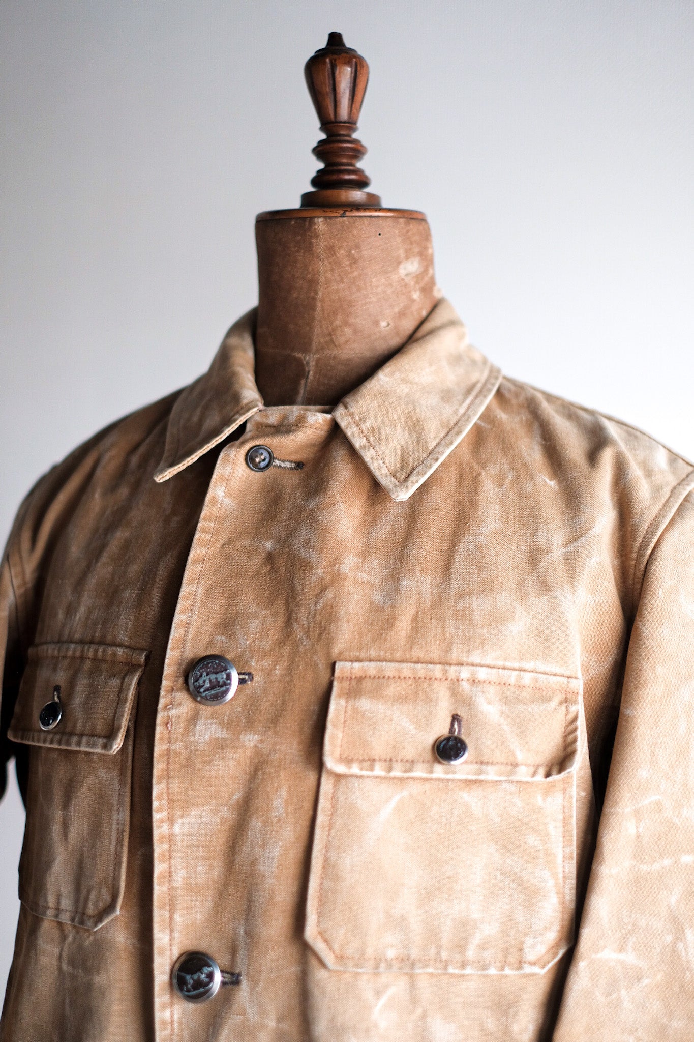 【~40's】French Vintage Cotton Canvas Hunting Jacket