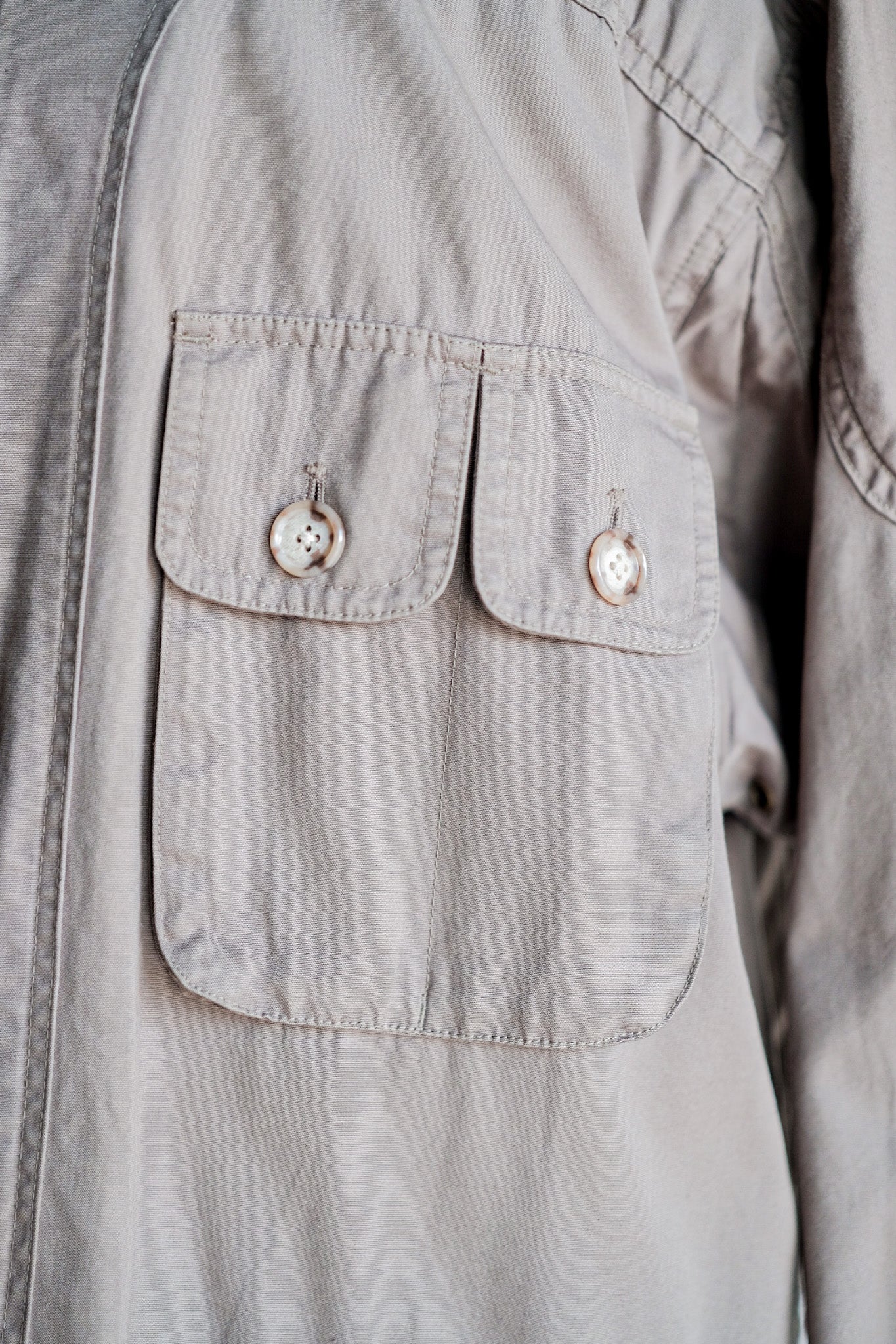 【~90's】Willis&Geiger Bush Poplin Safari Jacket Size.L-TALL