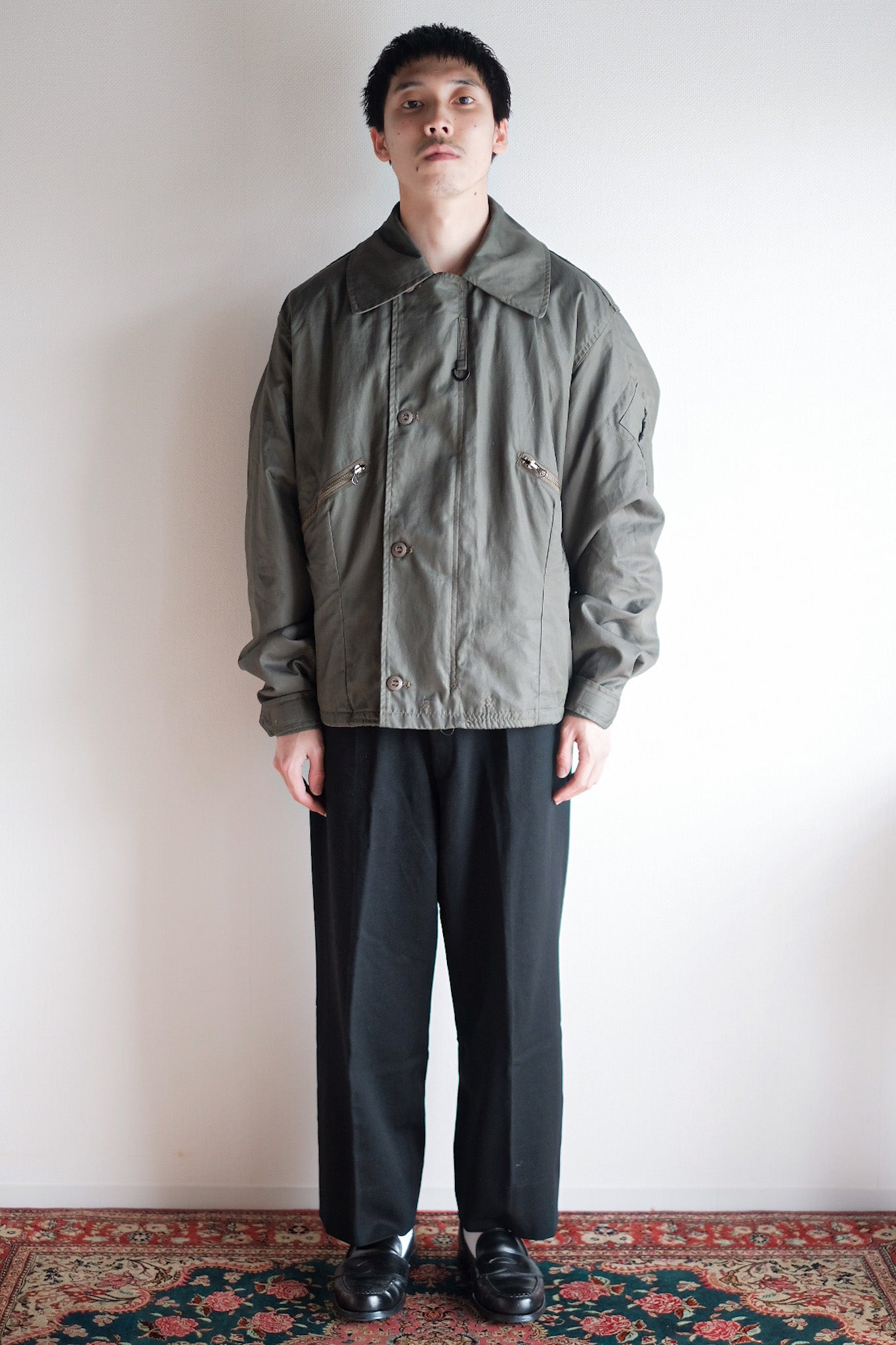 【~00's】Royal Air Force MK3 Cold Weather Flying Jacket Size.7 "Dead Stock"