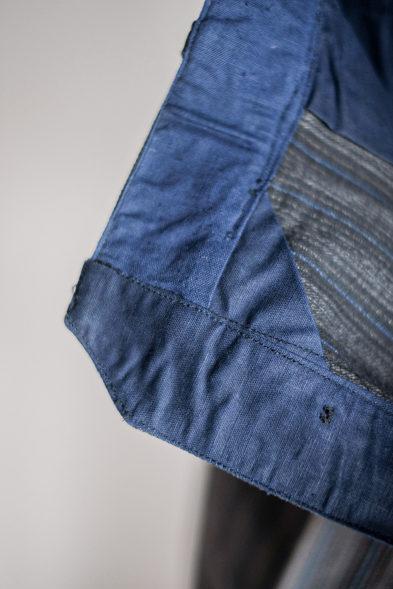 【~40's】French Vintage Cotton Striped Work Pants "Dead Stock"