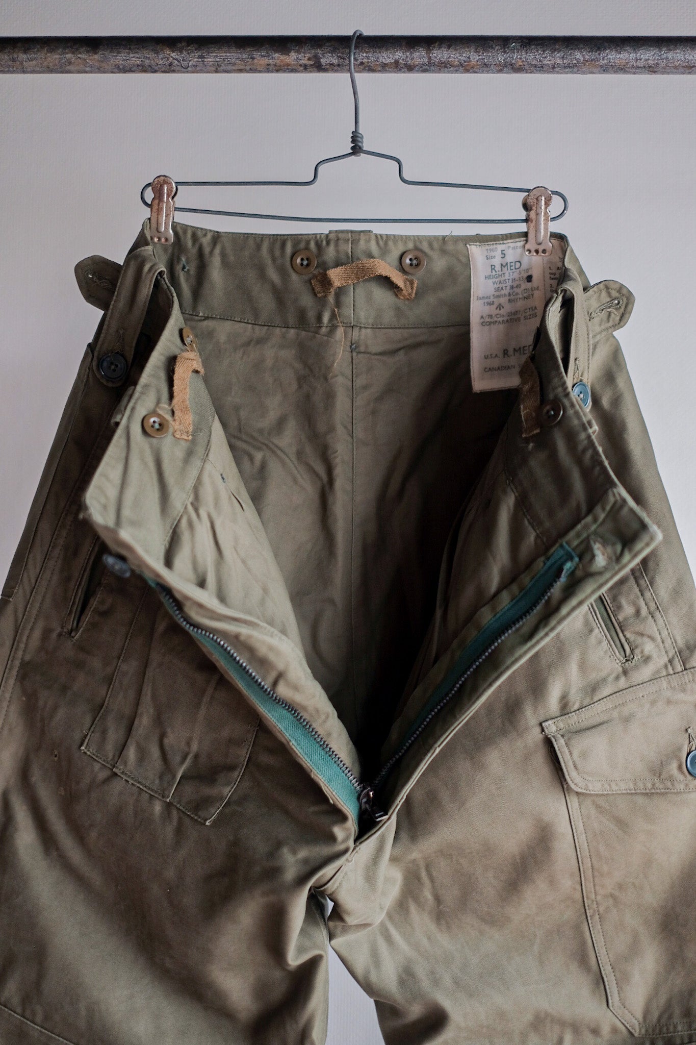 【~60's】British Army 1960 Pattern Combat Trousers Size.5