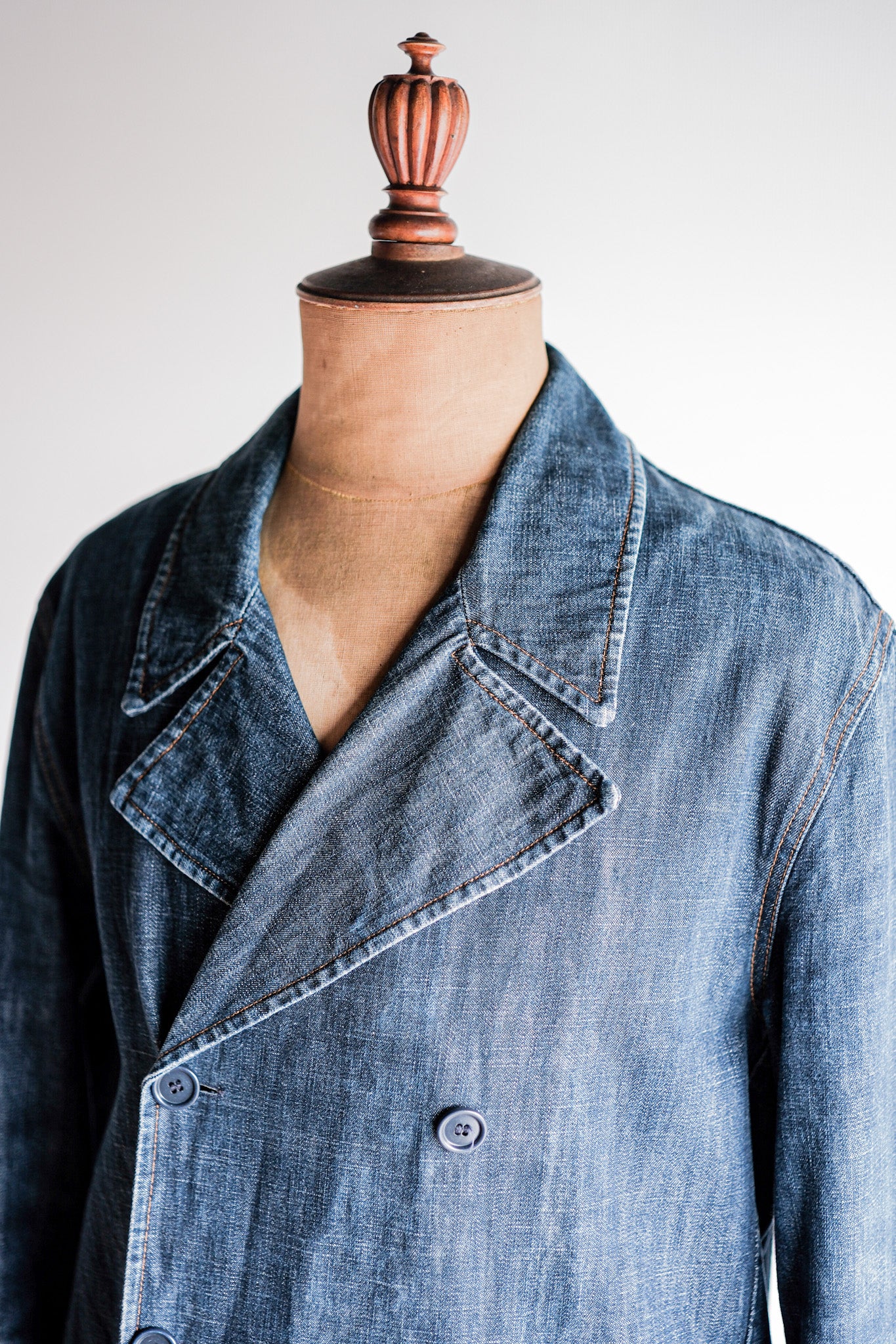 【~00’s】Old miu miu Double Breasted Denim Coat