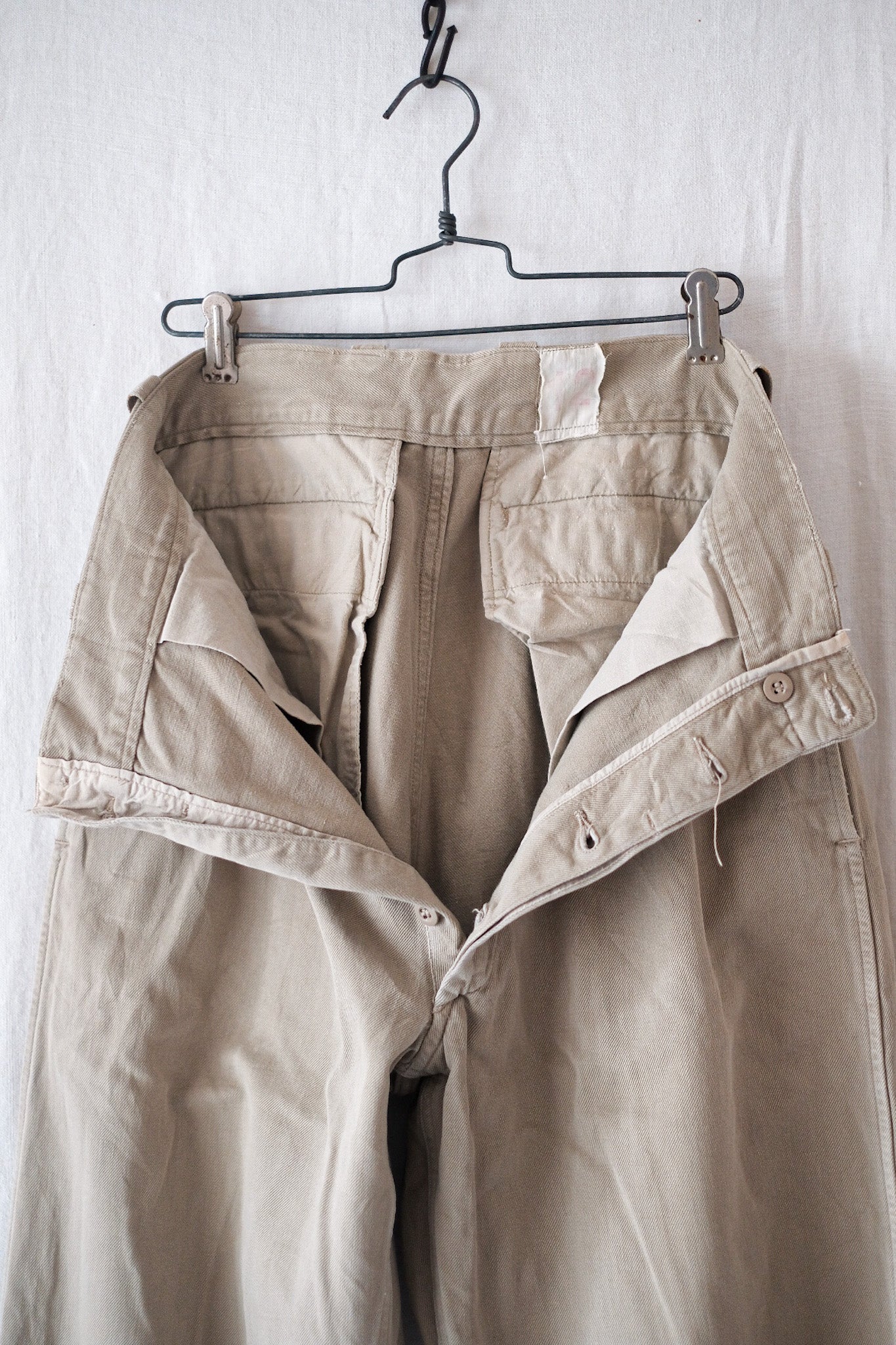 【~60's】French Army M52 Chino Trousers Size.12