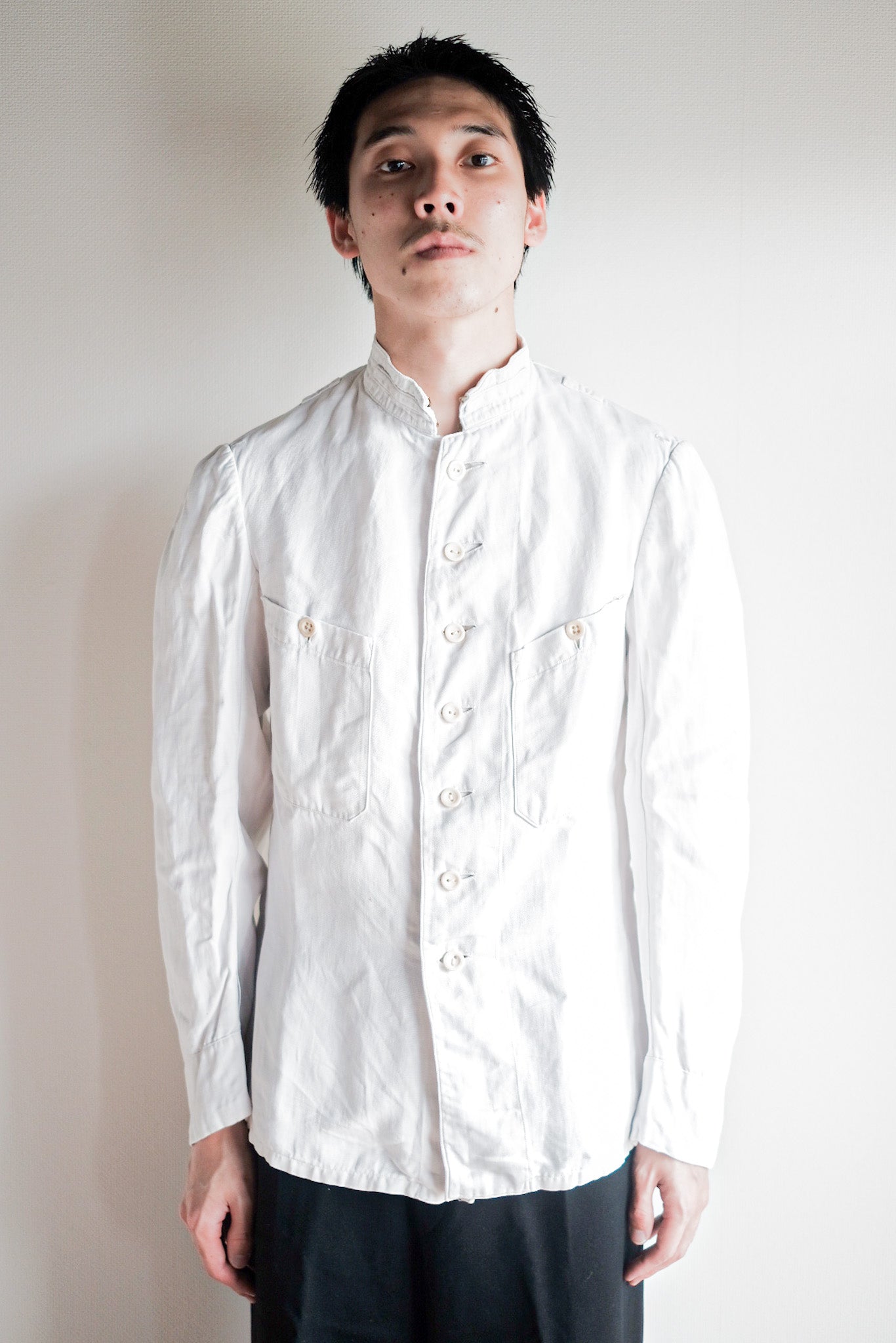 【~20's】French Army Cotton Linen Colonial Jacket