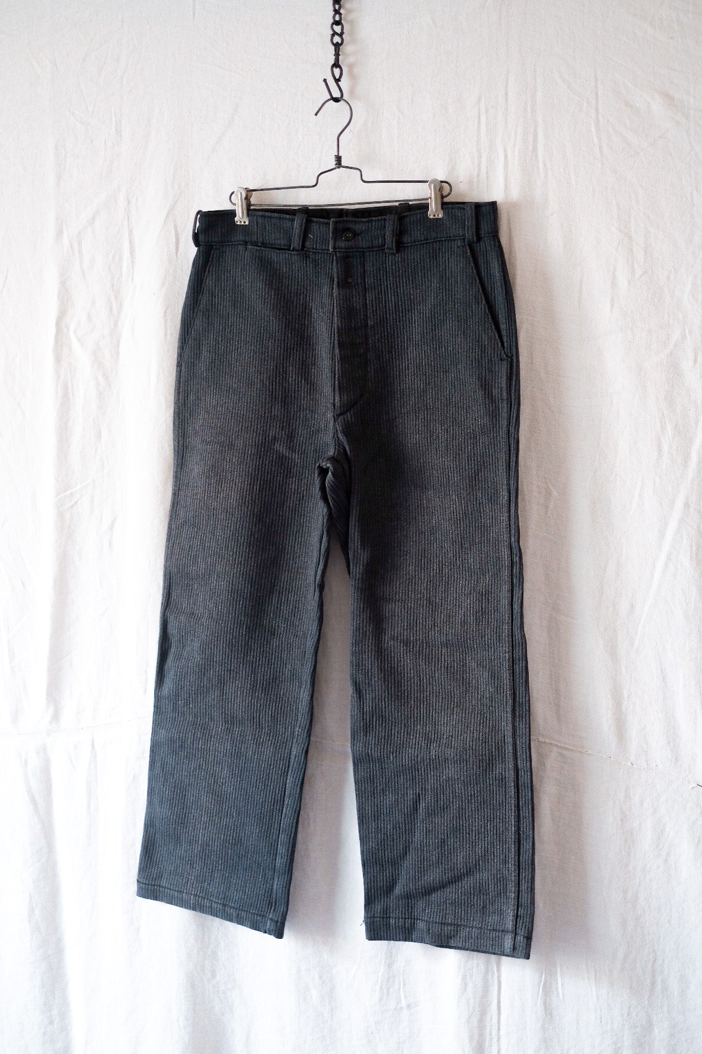【~50's】French Vintage Cotton Pique Work Pants