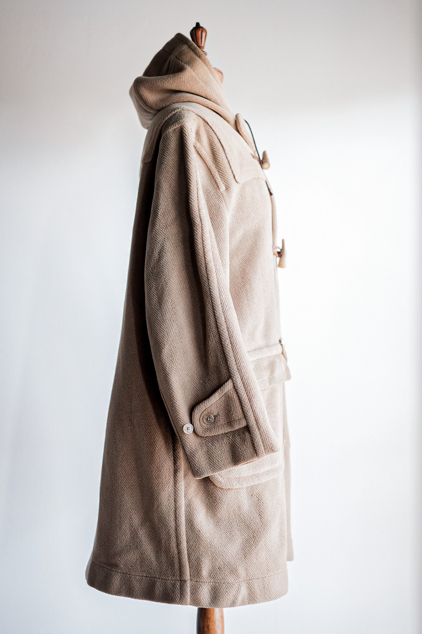 【~80's】Old England Wool Duffle Coat Made by INVERTERE "Moorbrook"