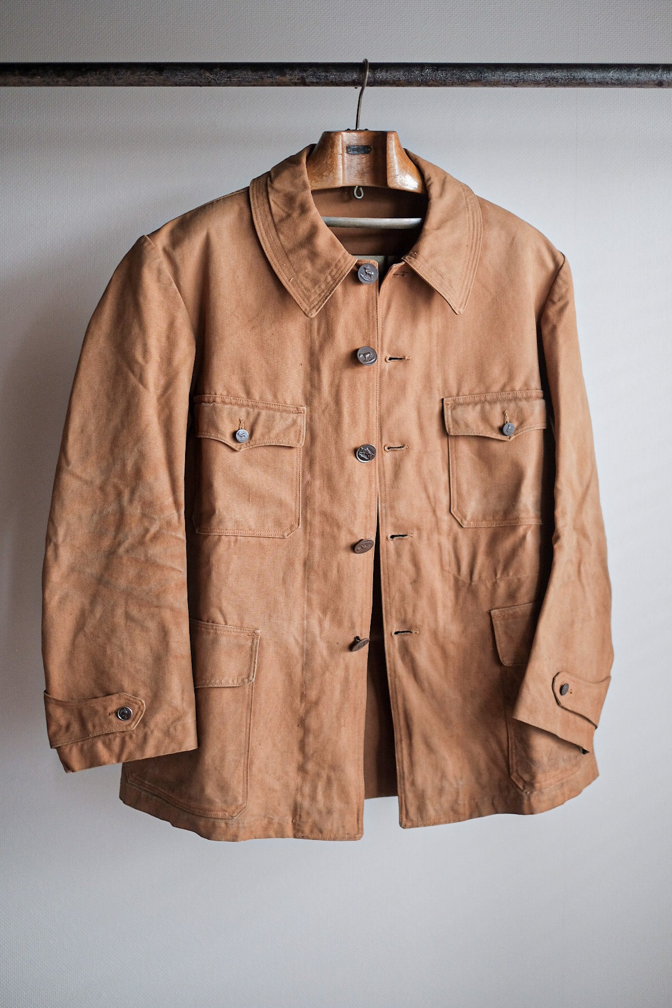 【~30’s】French Vintage Cotton Hunting Jacket