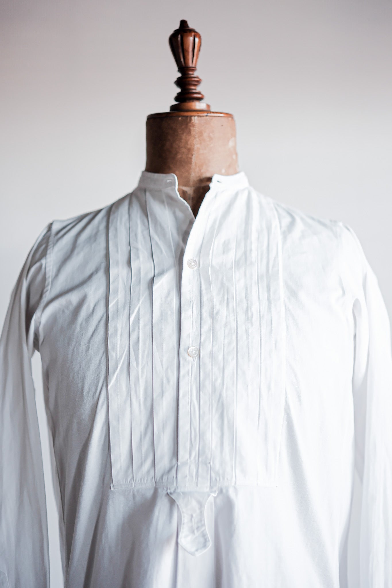 【~30's】French Vintage Cotton Dress Shirt "Belle Jardiniere"