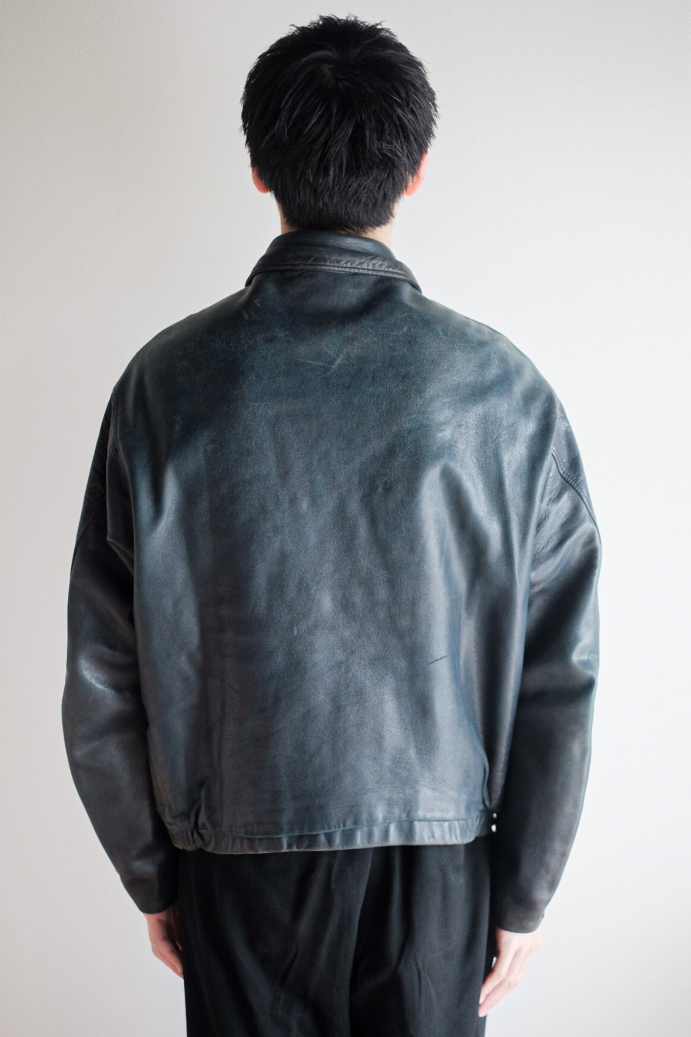 【~80's】French Air Force Pilot Leather Jacket