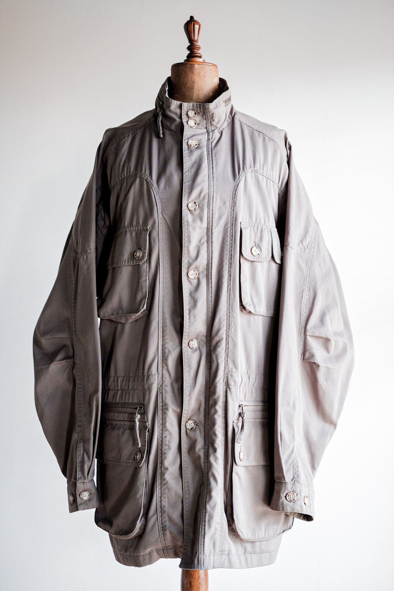 【~90's】Willis&Geiger Bush Poplin Safari Jacket Size.L-TALL