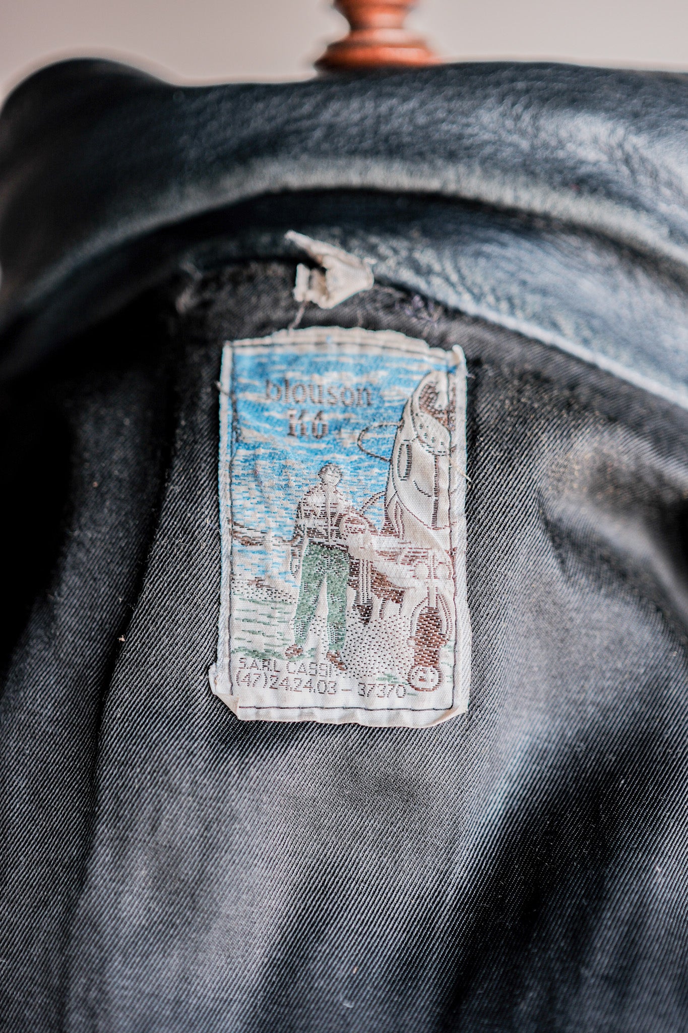 【~70's】French Air Force Pilot Leather Jacket