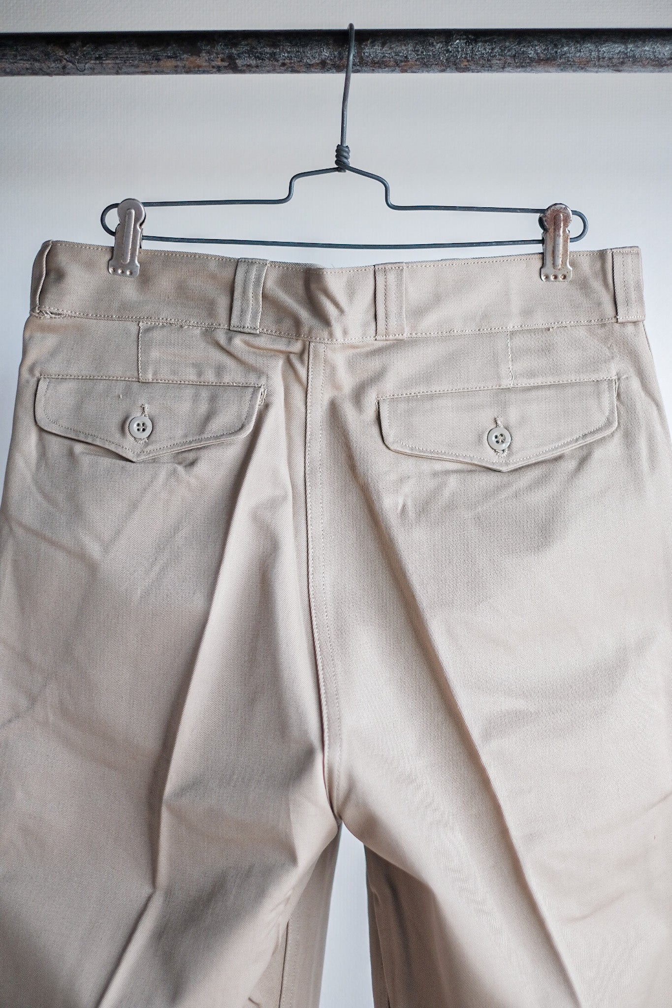 【~60's】French Army M52 Chino Trousers Size.80M "Dead Stock"