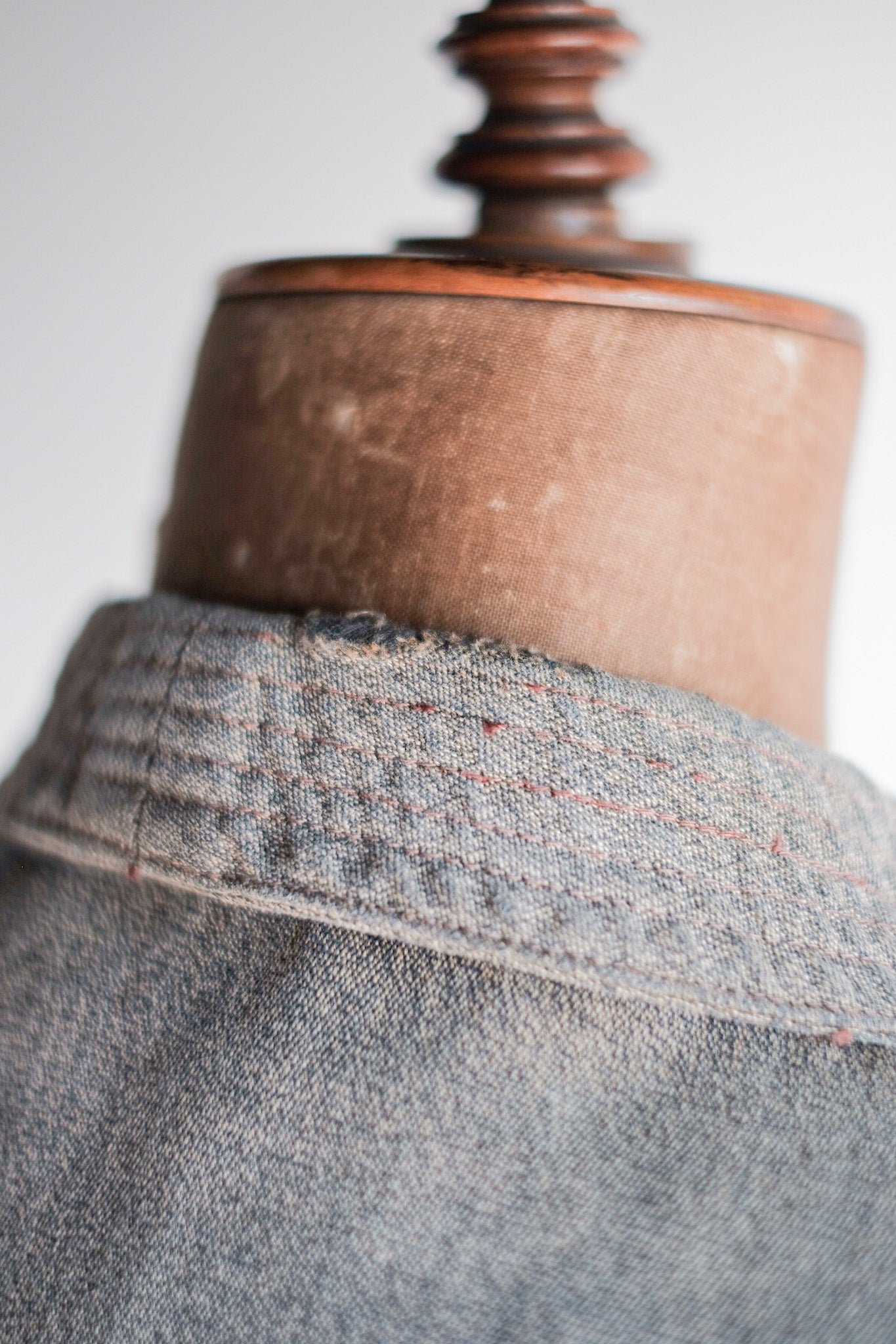 【~30's】French Vintage Brown Cotton Salt & Pepper Hunting Jacket