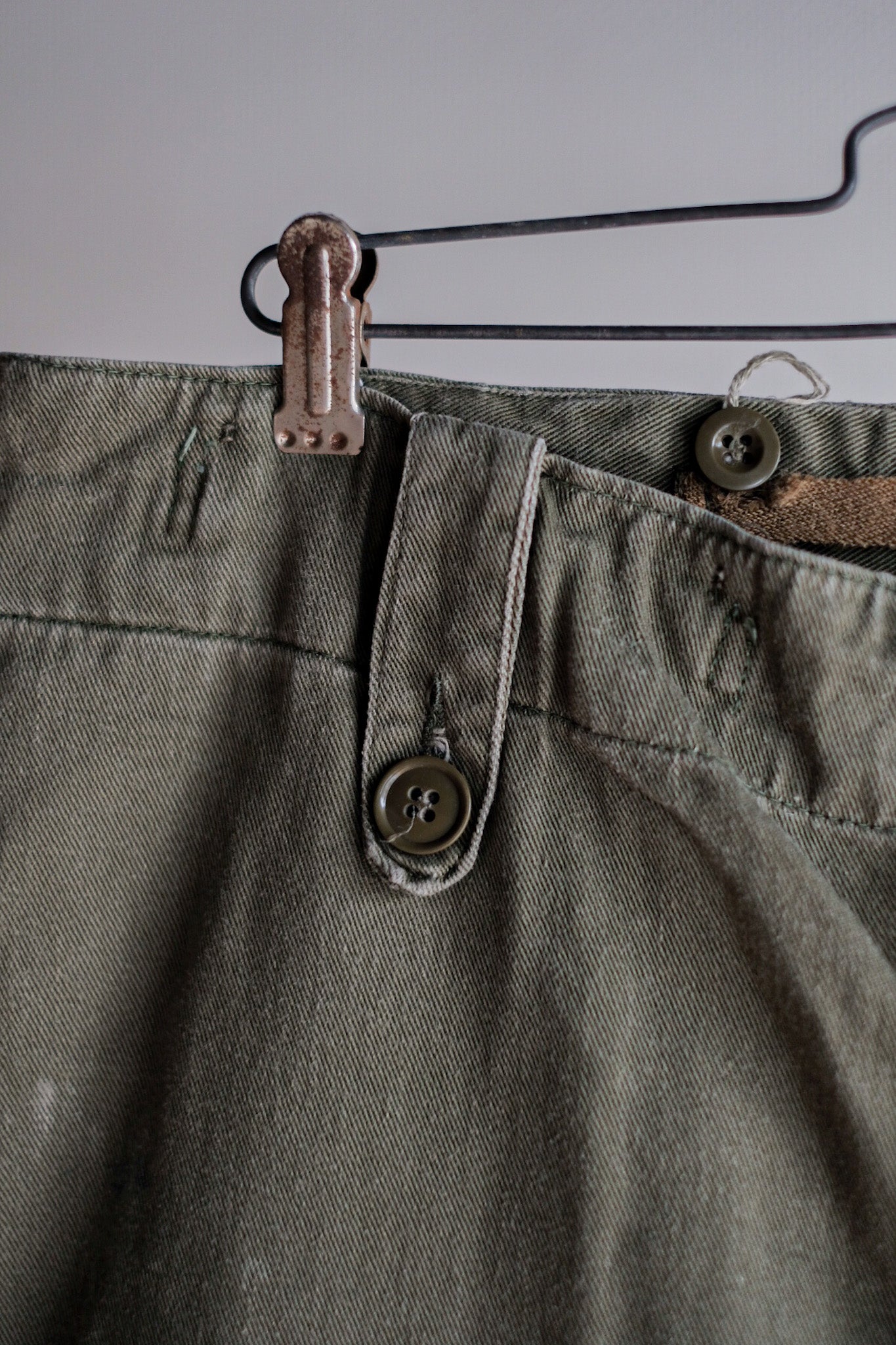 【~60's】British Army Green Drill Trousers