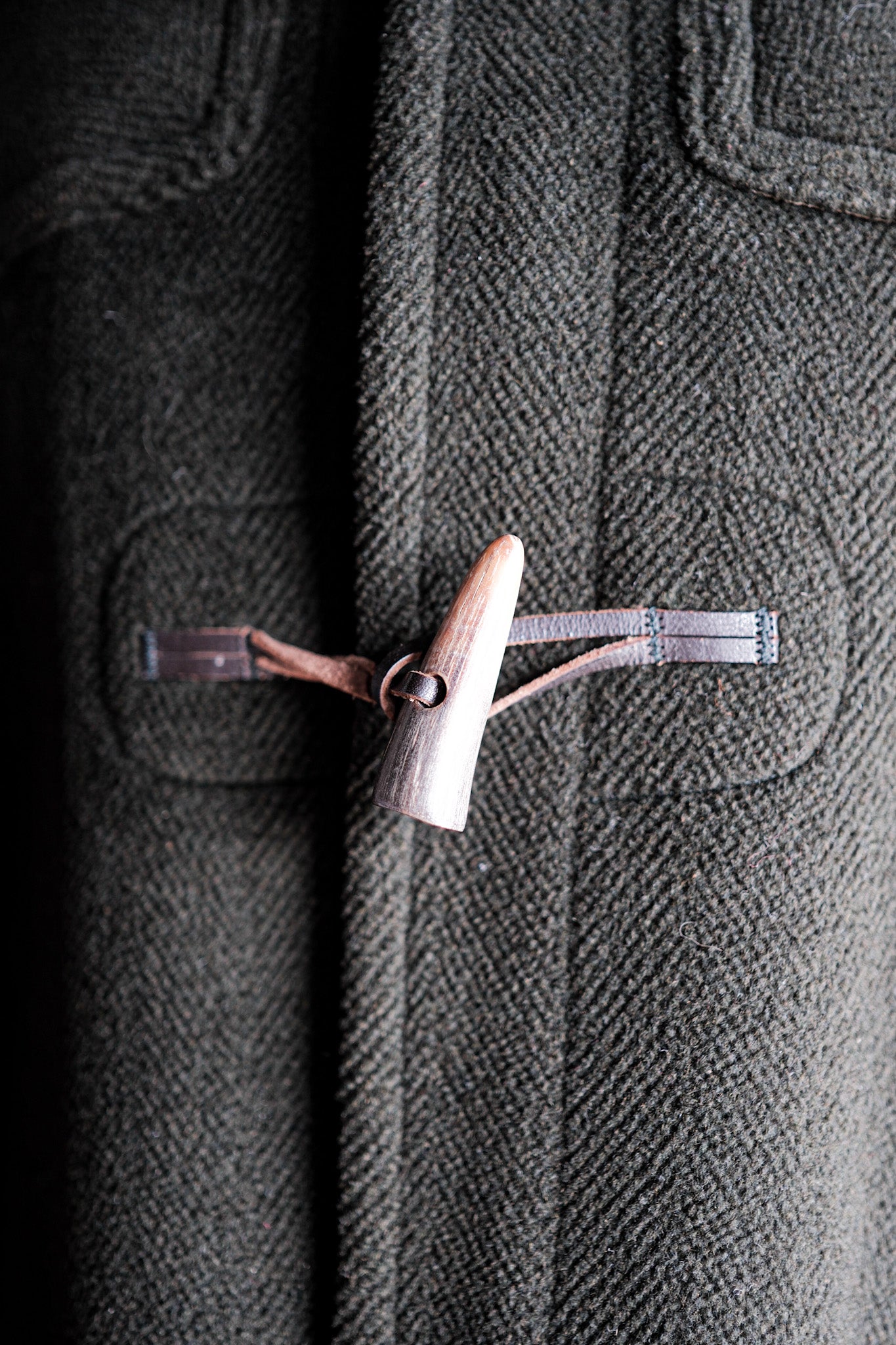 【~90's】Old INVERTERE Wool Duffle Coat "Moorbrook"