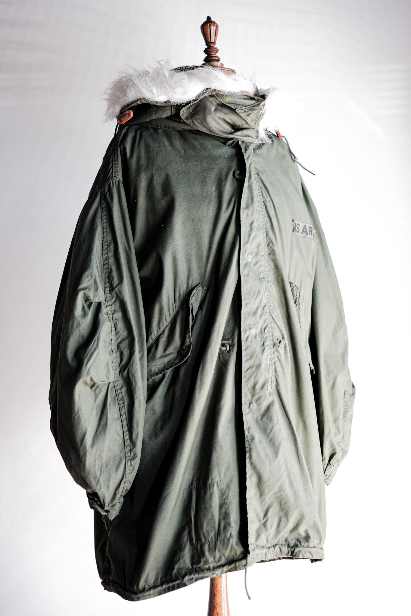 【~80's】U.S.ARMY M-65 Fishtail Parka Size.MEDIUM "Full Set"