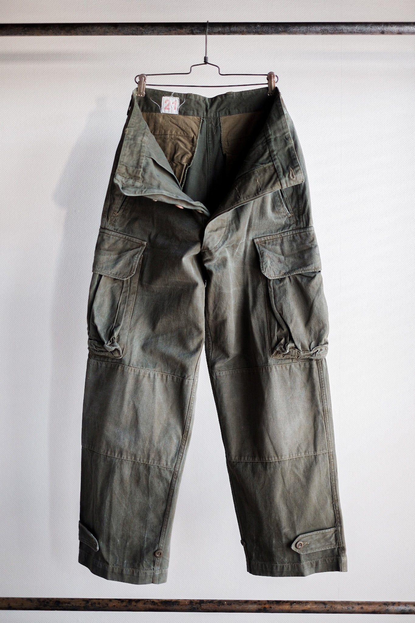 【~60's】French Army M47 Field Trousers Size.21