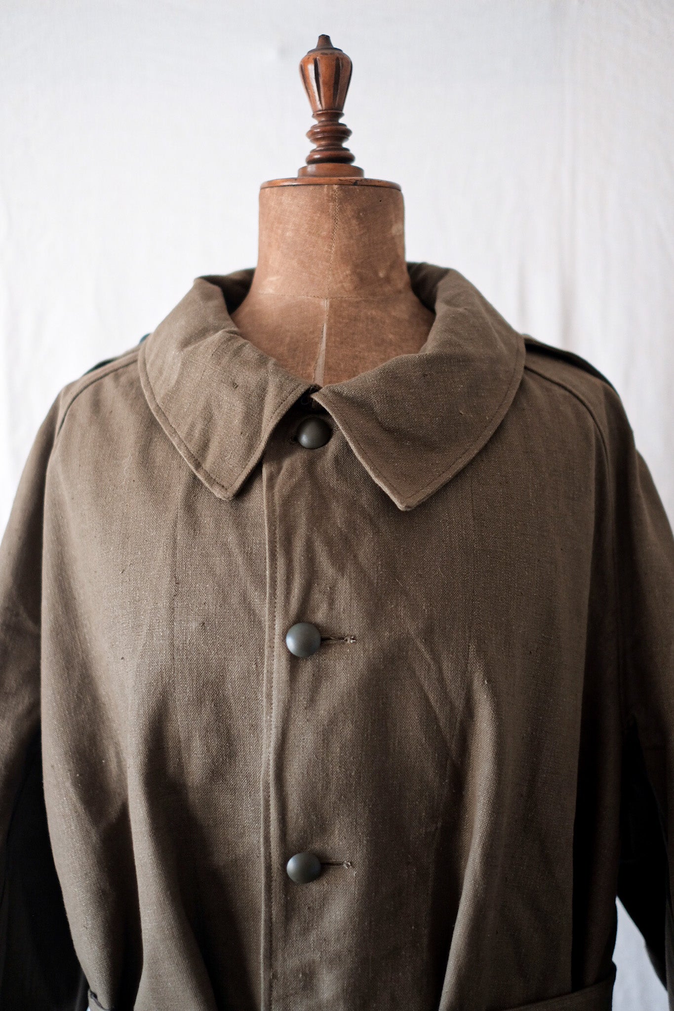 【~50's】French Army M35 Motorcycle Coat Size.2 "Dead Stock"