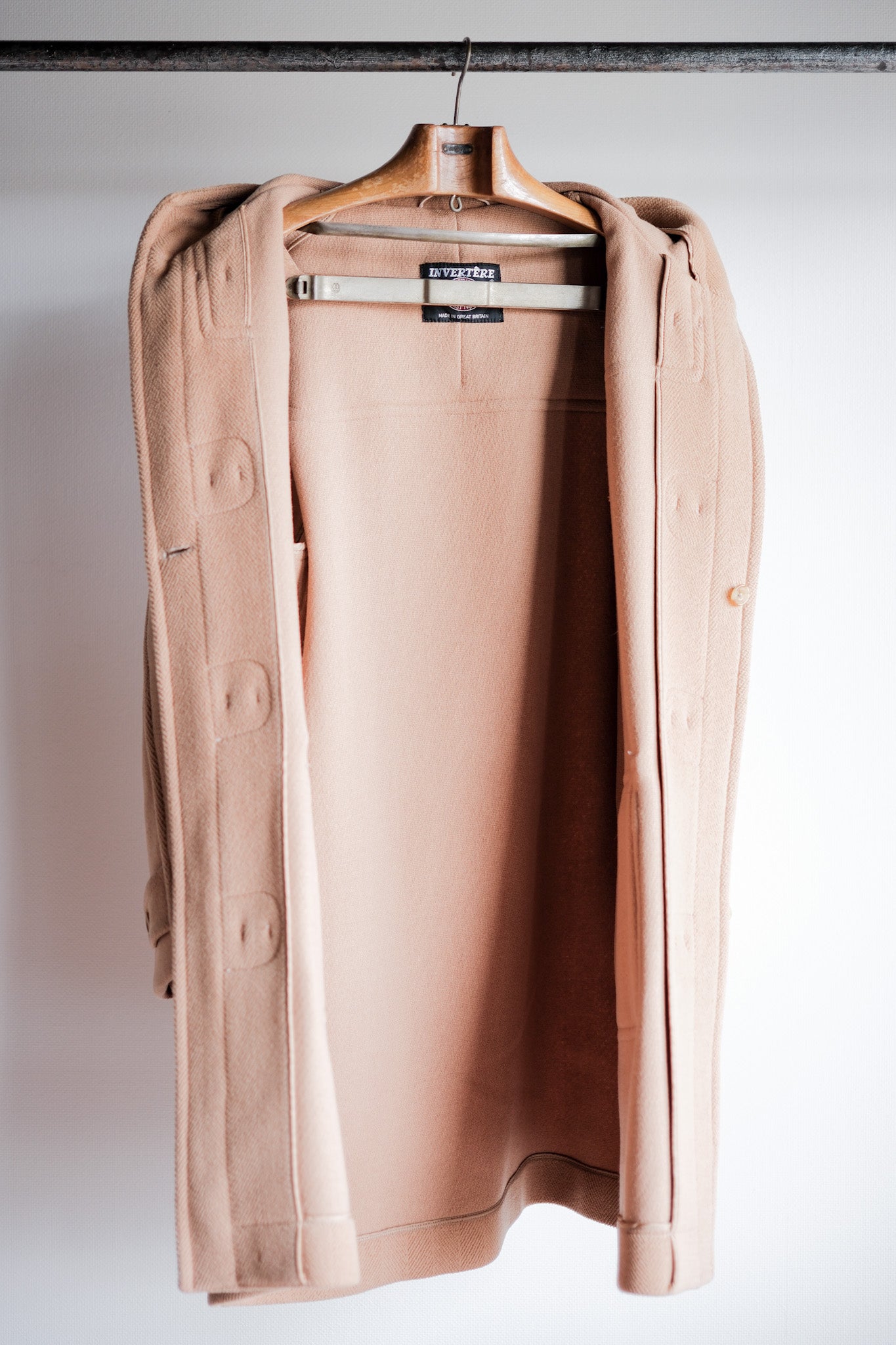 【~90's】Old INVERTERE Wool Duffle Coat "Moorbrook"