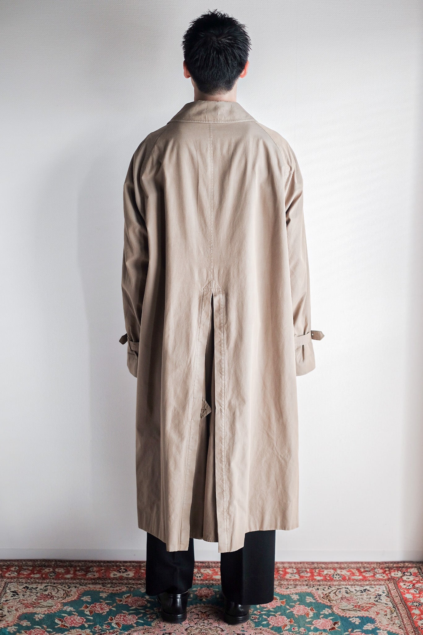 【~80's】Vintage Burberry's Single Raglan Rider Coat C100