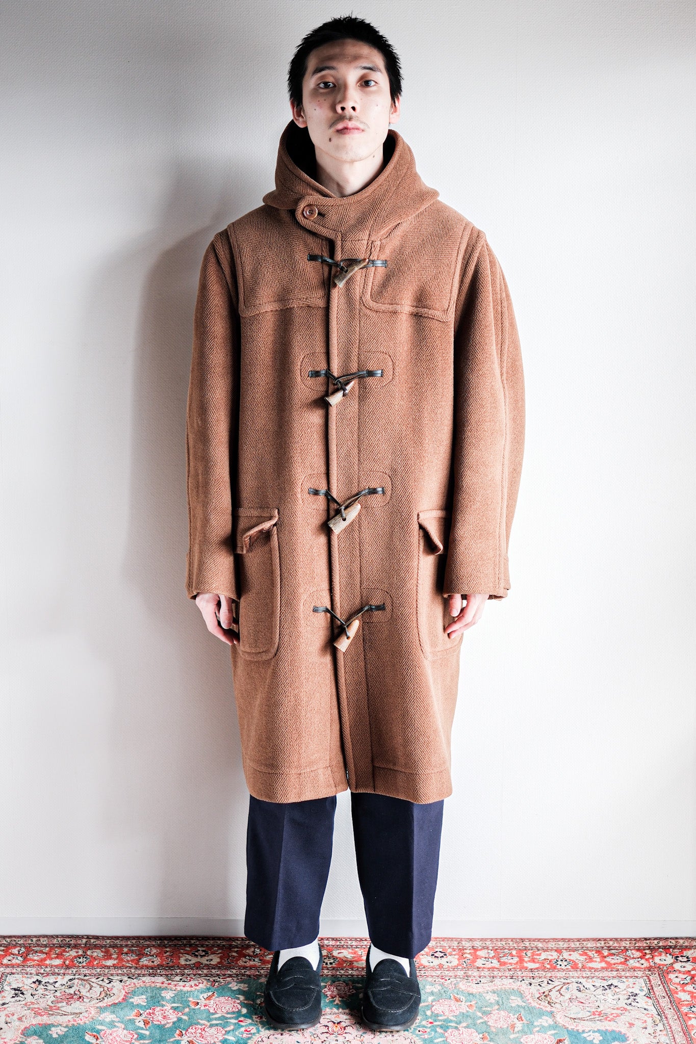 【~90's】Old INVERTERE Wool Duffle Coat "Moorbrook"
