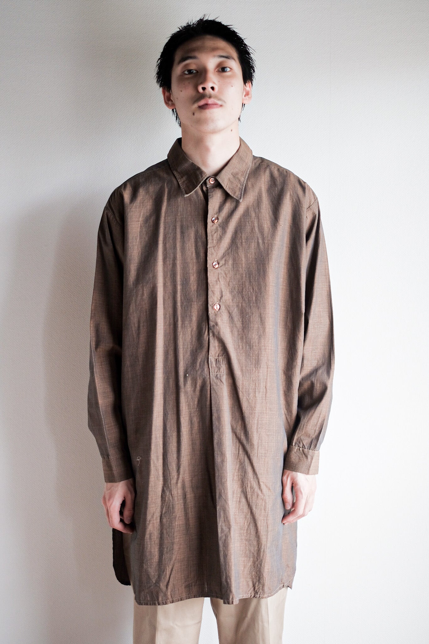 【~50's】French Vintage Grandpa Shirt