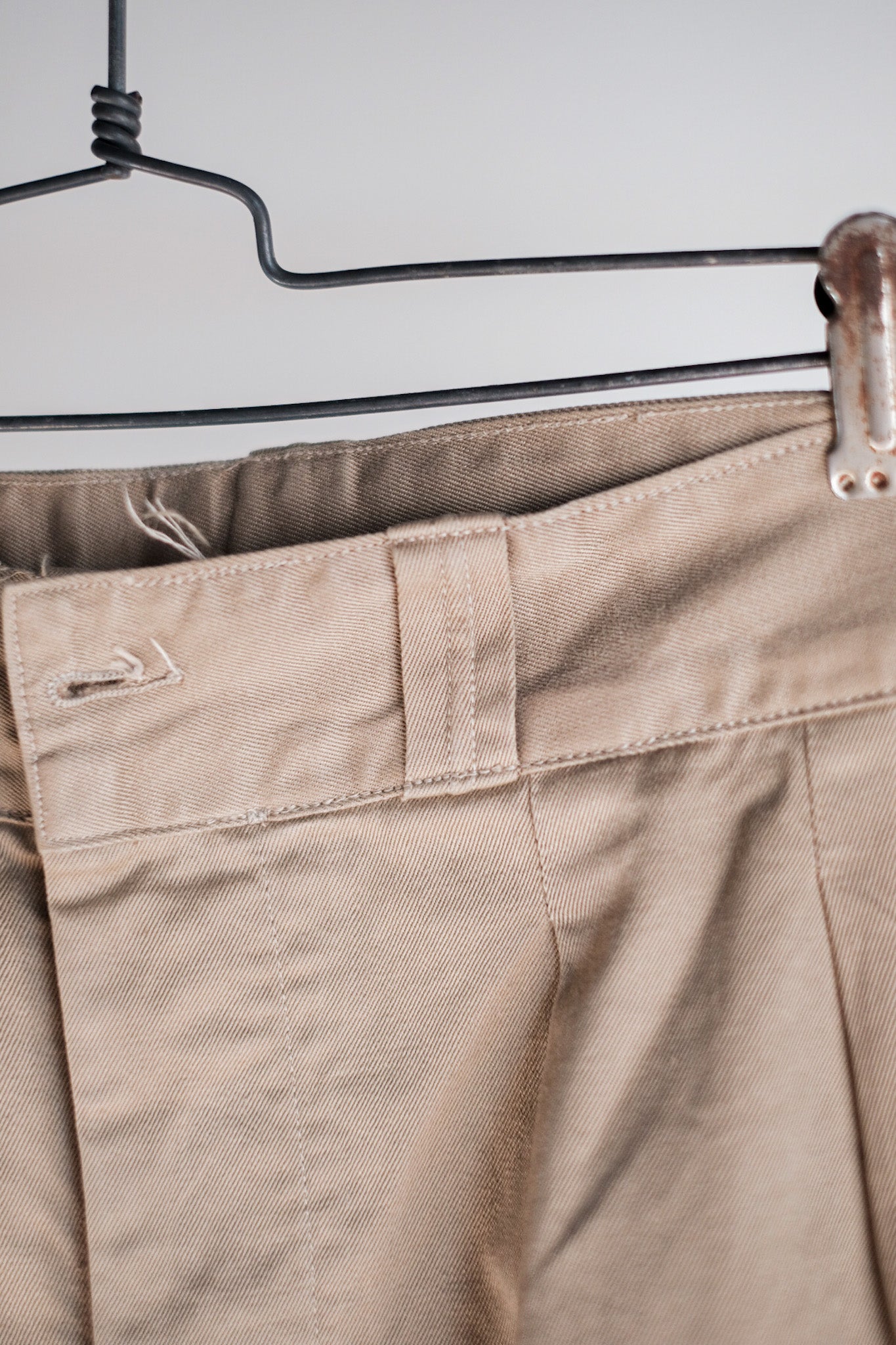 【~60's】French Army M52 Chino Trousers Size.21