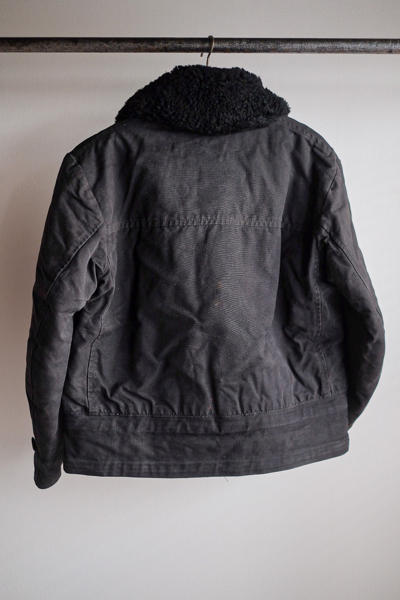 【~50’s】Swedish Army Motorcycle Jacket “Black Color”