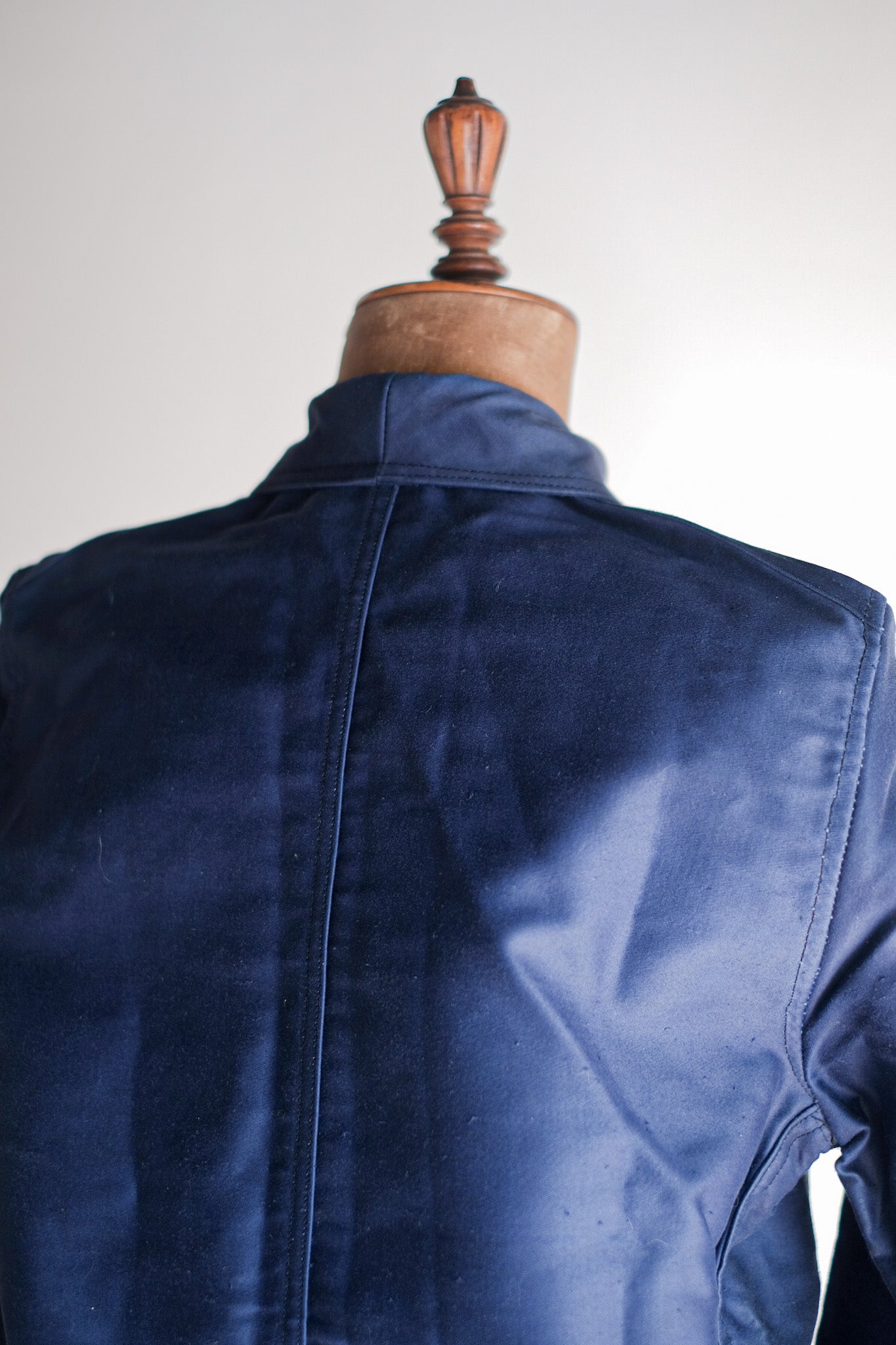 【~40's】French Vintage Blue Moleskin Work Jacket "Dead Stock"